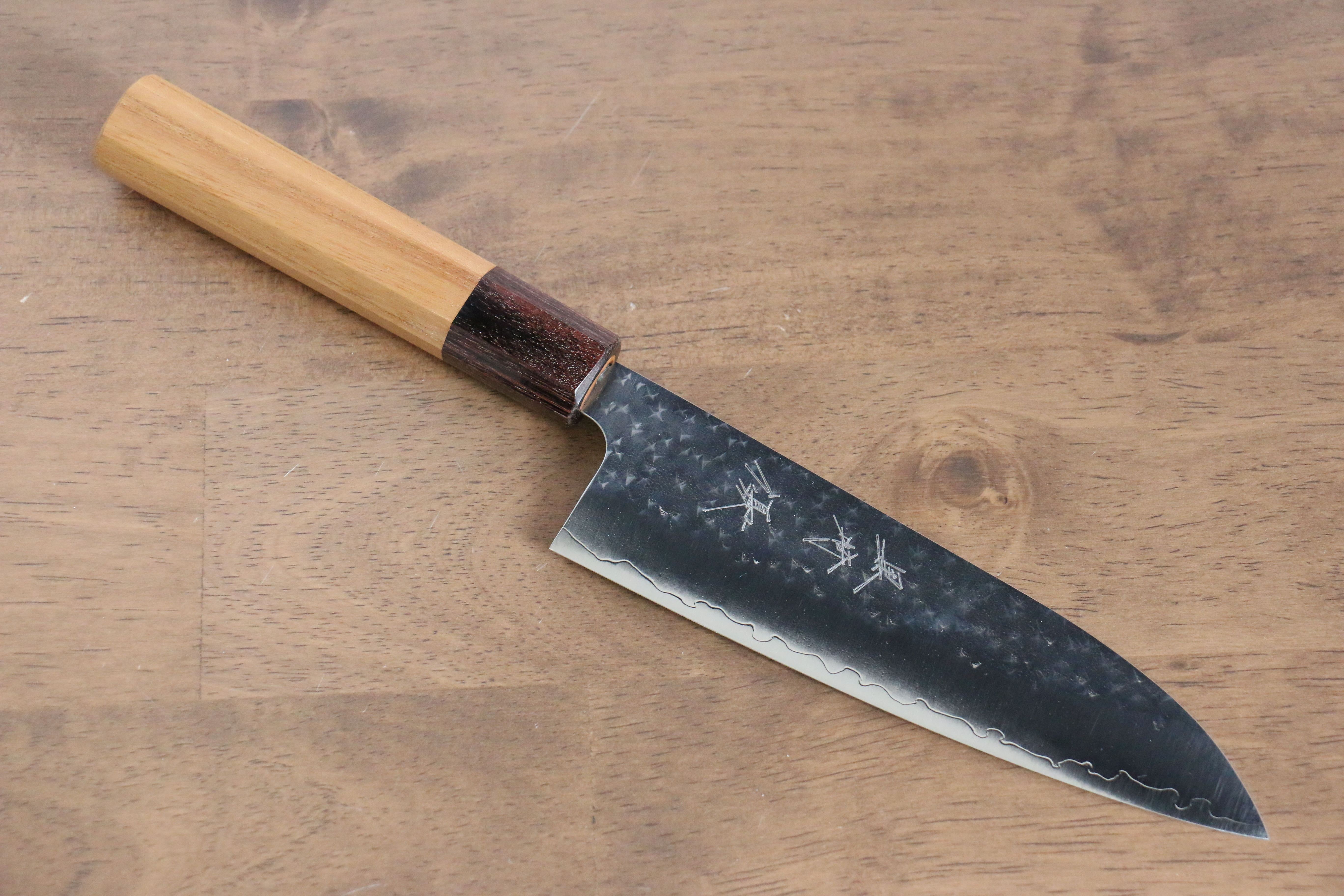 黑崎 優 閃光 SG2 鎚目 小三德刀 150mm 櫸木 握把 - 清助刃物