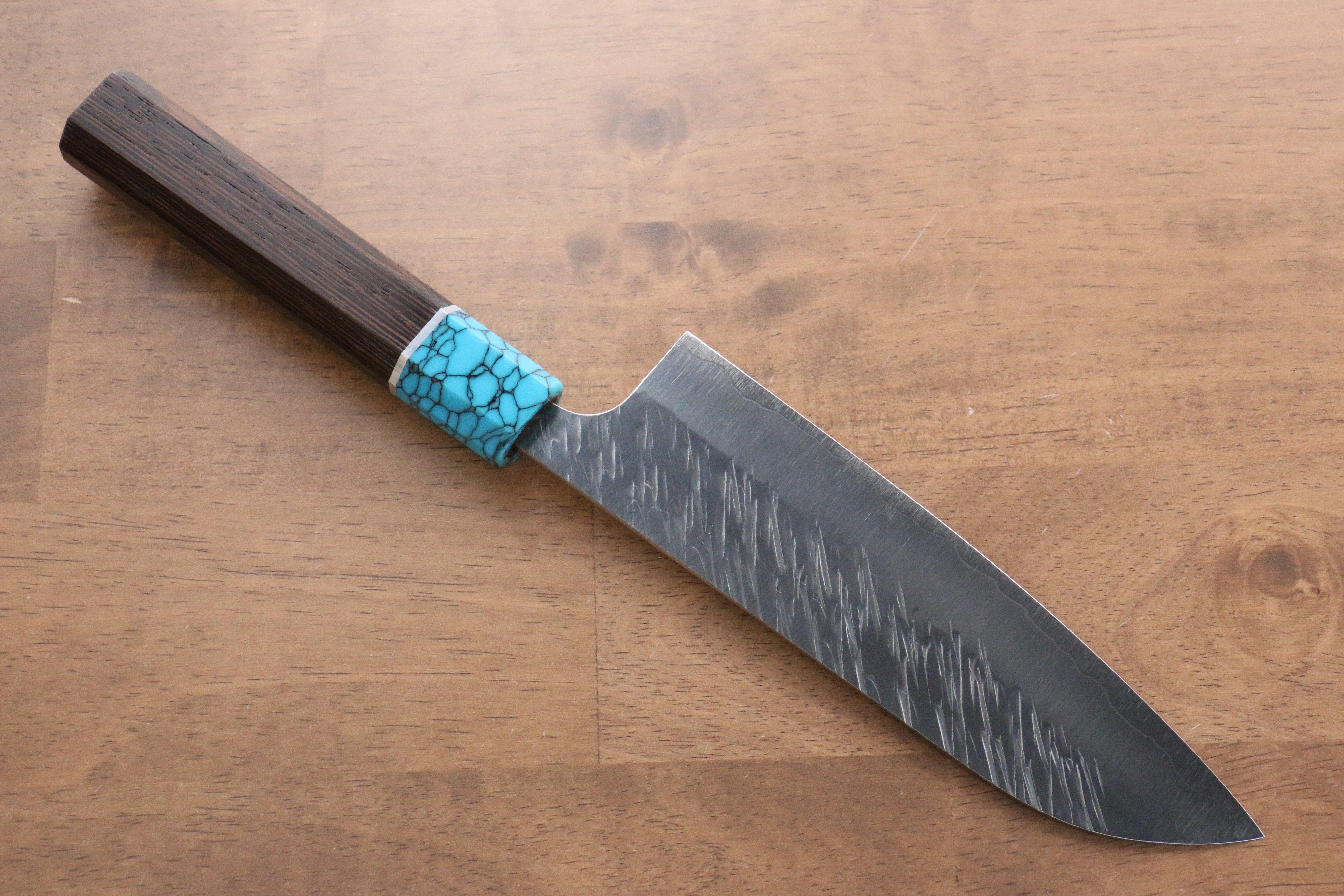 黑崎 優 風神 SG2 鎚目 大馬士革紋 三德刀 170mm 雞翅木 握把 - 清助刃物