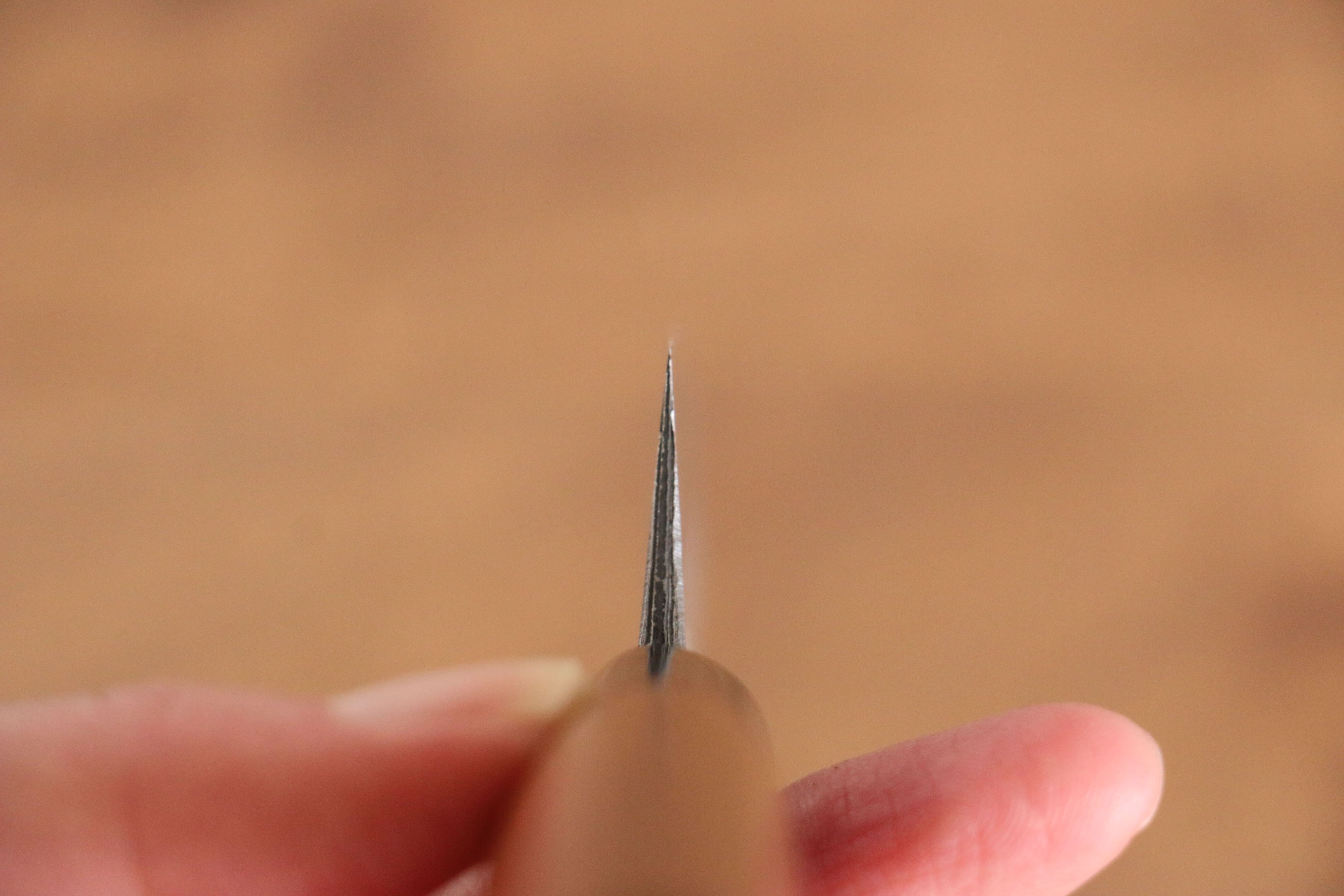 山本 直 VG10 大馬士革紋 梨地 多用途小刀 140mm 核桃木 握把 - 清助刃物