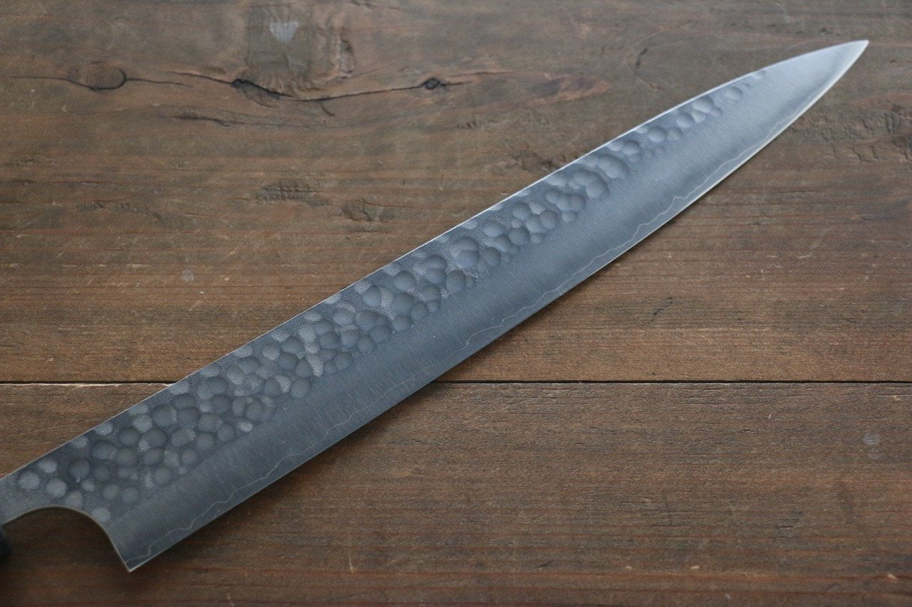加藤 義實 銀三鋼 鎚目 筋引 270mm - 清助刃物
