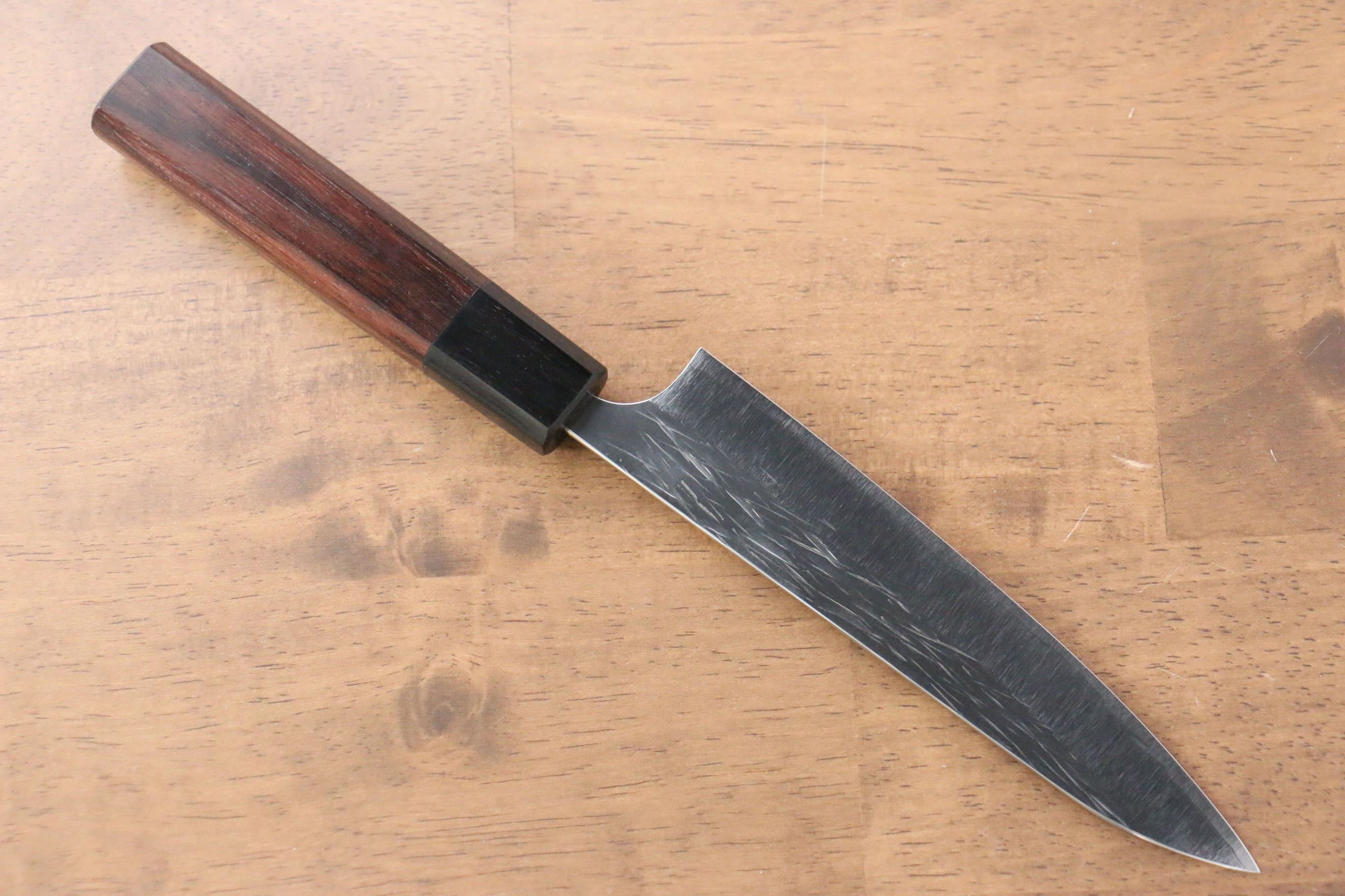 黑崎 優 樹冰 SG2 鎚目 多用途小刀 120mm 紫檀木 握把 - 清助刃物