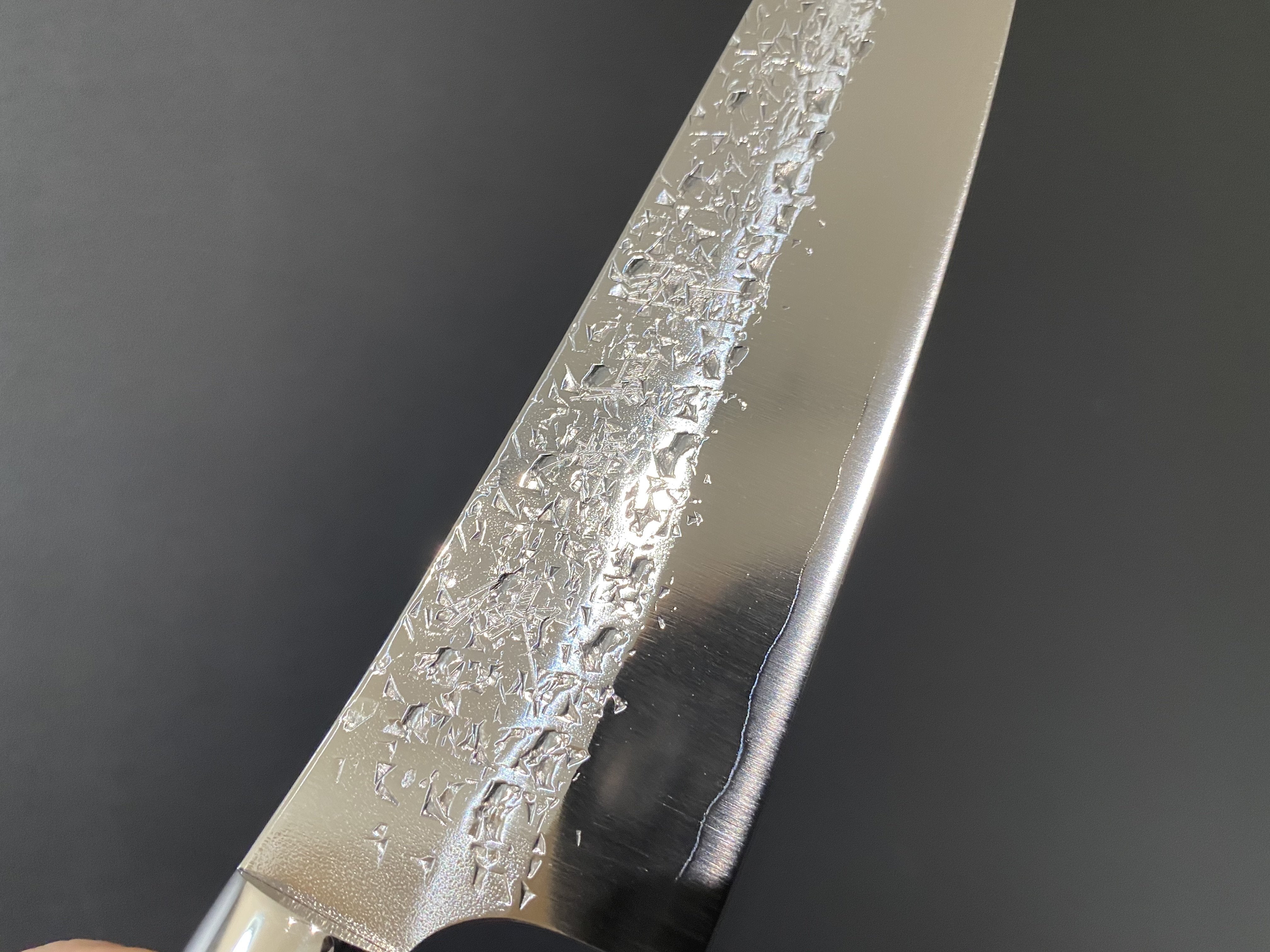 黑崎 優 雫 SG2 鎚目 三德刀 165mm 穩定木握把 - 清助刃物