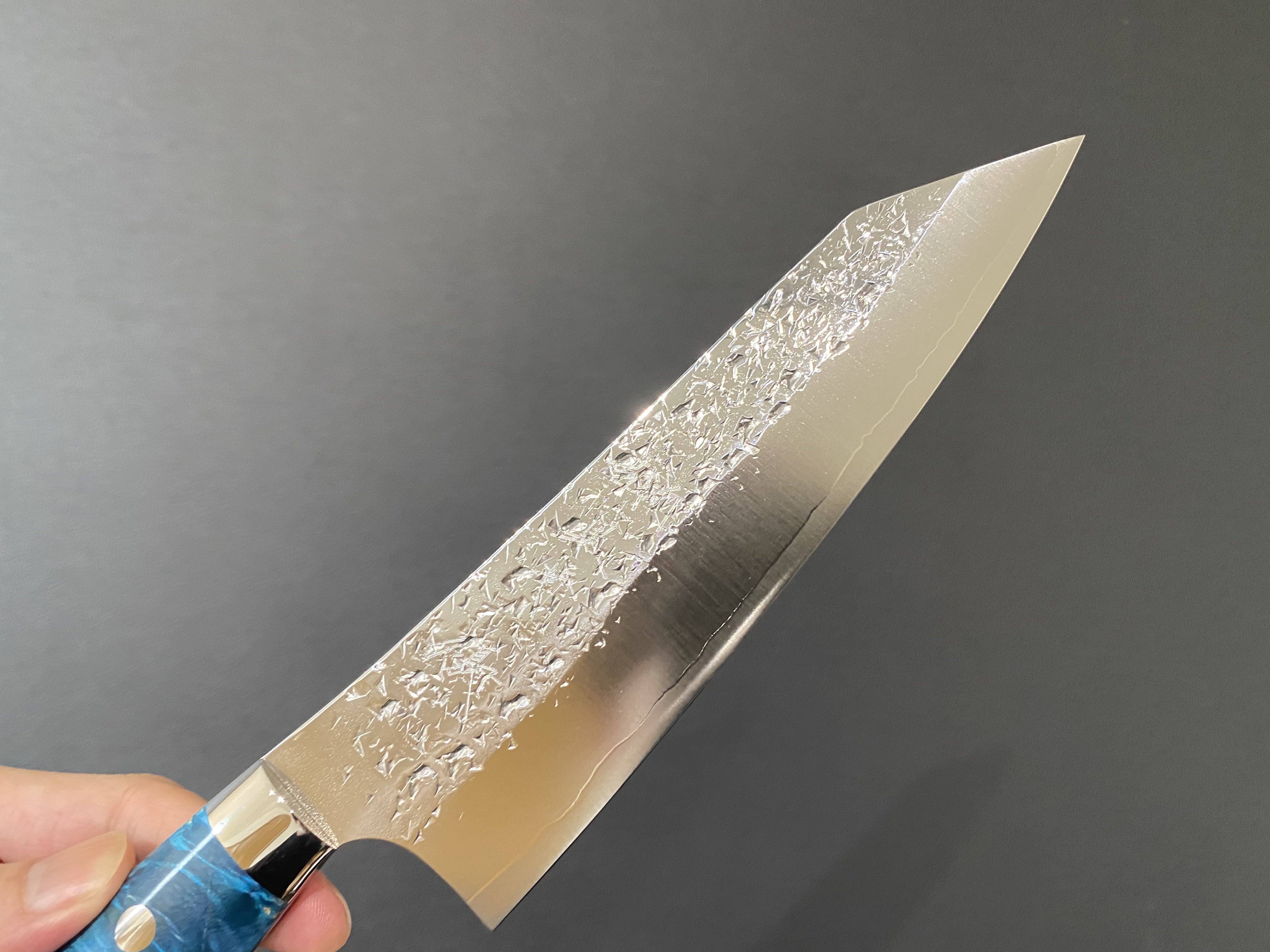 黑崎 優 雫 SG2 鎚目 三德刀 165mm 穩定木握把 - 清助刃物