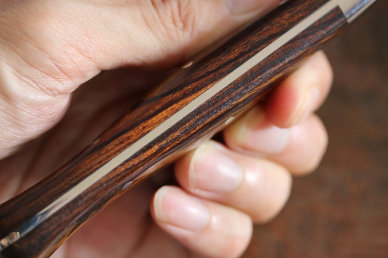 堺 孝行 VG10 17層大馬士革紋 三德刀 180mm 沙漠鐵木(杉原型)握把 - 清助刃物