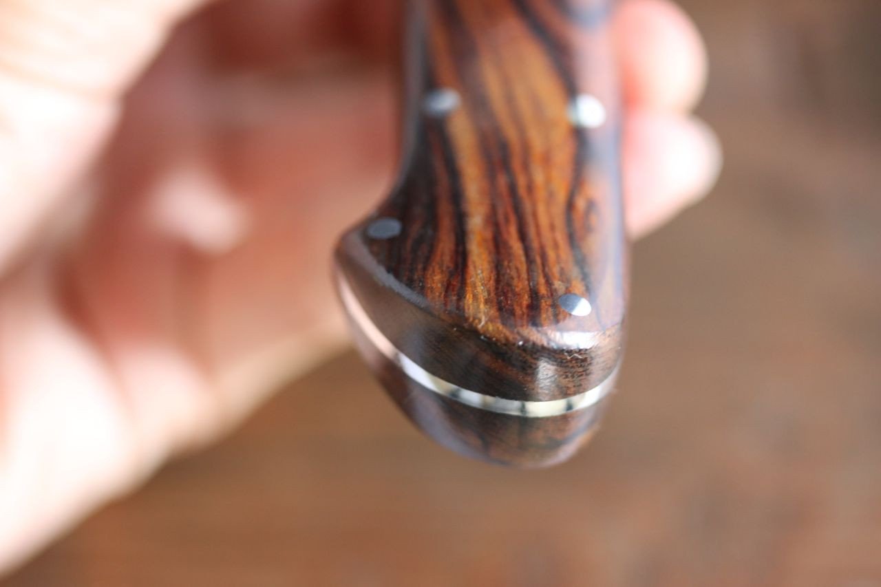堺 孝行 VG10 17層大馬士革紋 三德刀 180mm 沙漠鐵木(杉原型)握把 - 清助刃物
