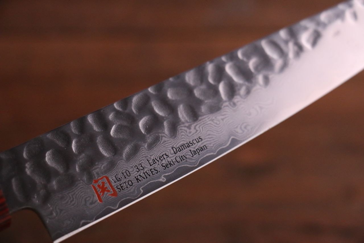 伊勢屋 VG10 大馬士革紋 多用途小刀 150mm 握把 - 清助刃物