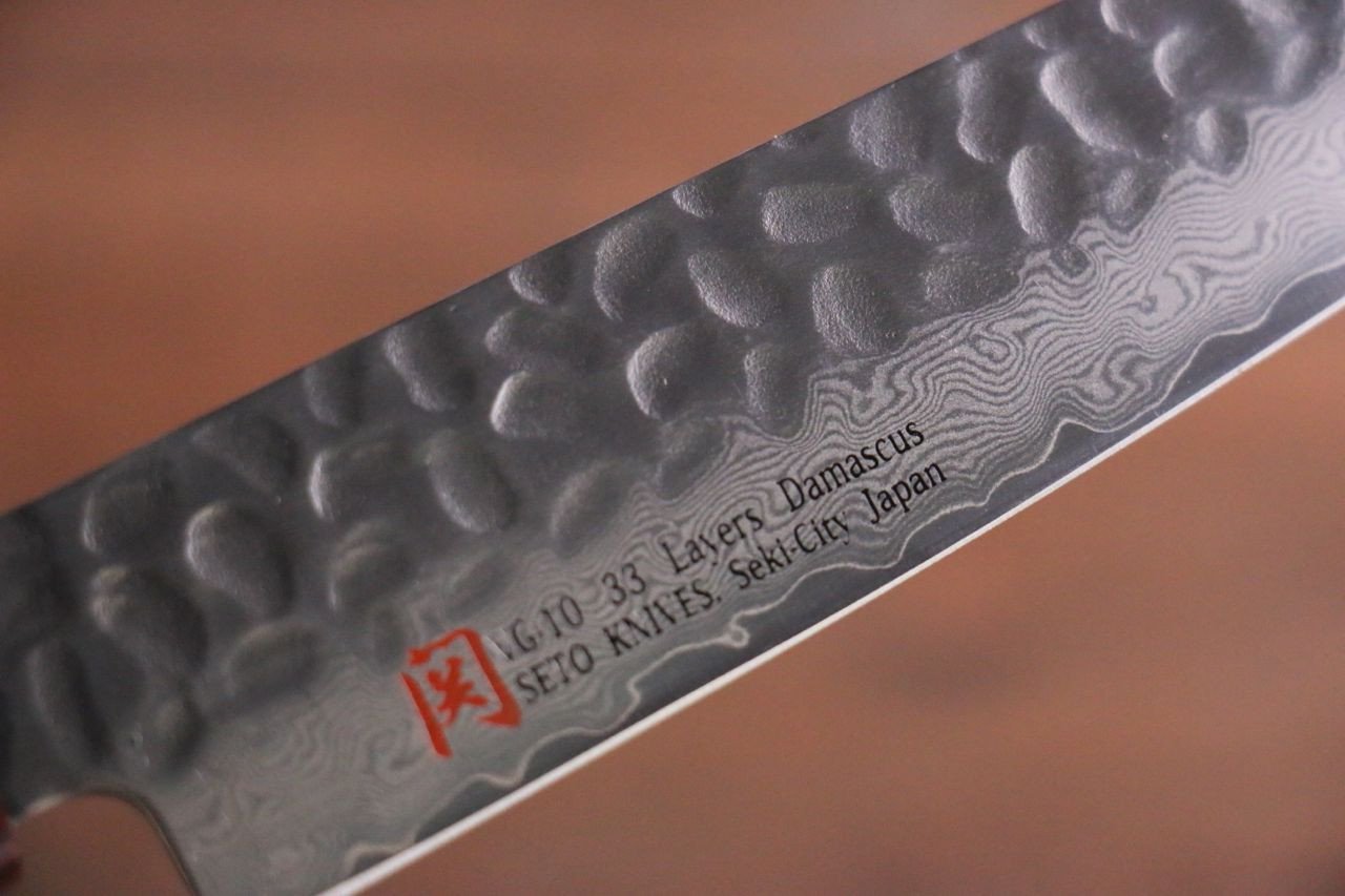 伊勢屋 VG10 大馬士革紋 多用途小刀 150mm 握把 - 清助刃物