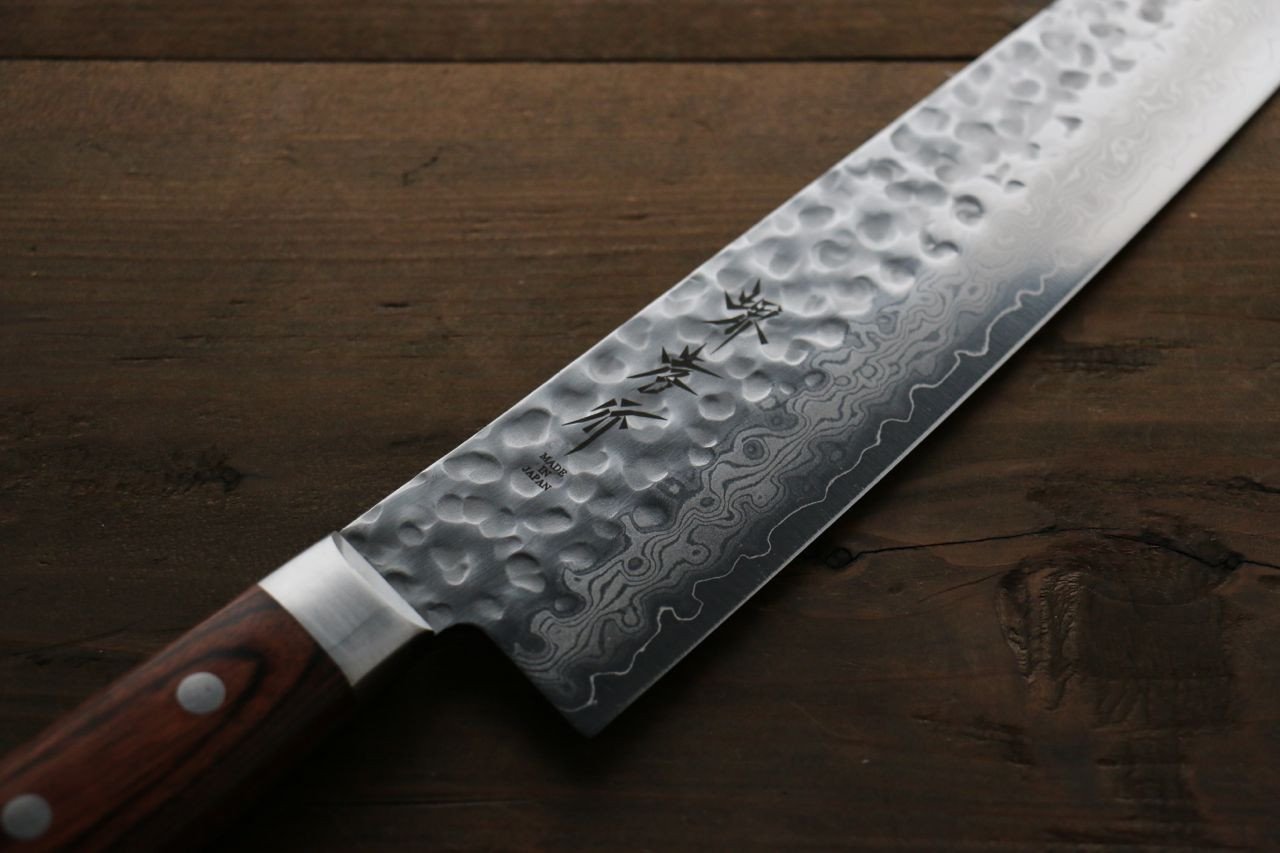 堺 孝行 VG10 17層大馬士革紋 牛刀 240mm - 清助刃物