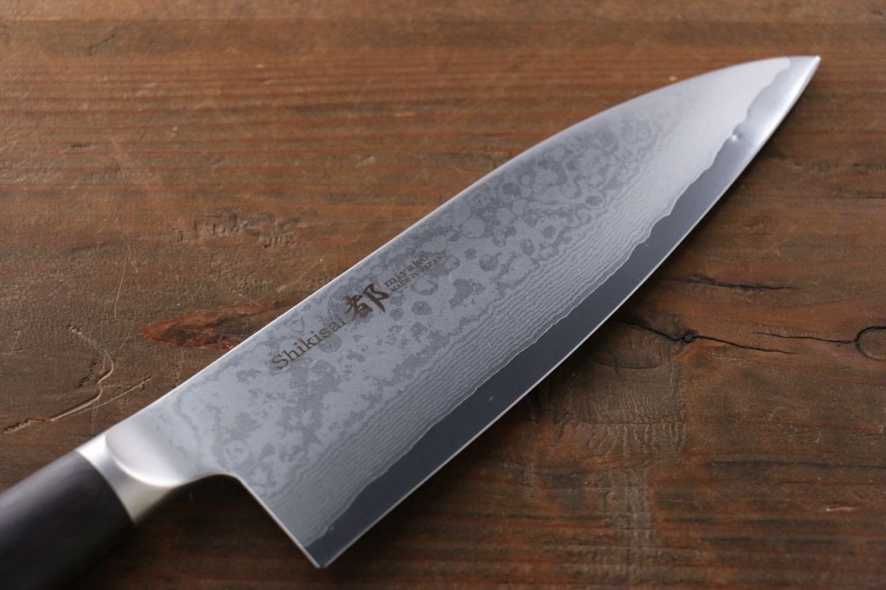志津匠 都 AUS8 33層大馬士革紋 出刃 165mm - 清助刃物