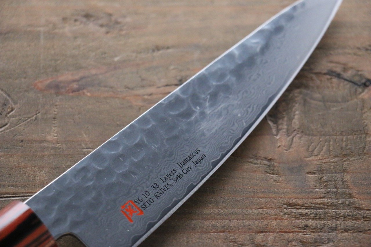 伊勢屋 VG10 大馬士革紋 小三德刀 135mm - 清助刃物