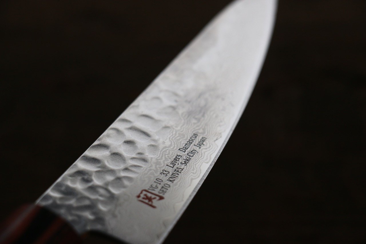 伊勢屋 VG10 大馬士革紋 小三德刀 135mm - 清助刃物