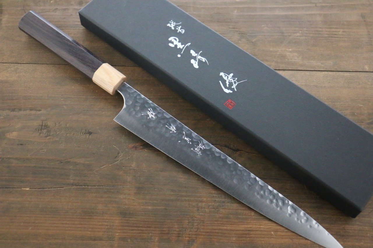 黑崎 優 SG2 鎚目 筋引 270mm 紫檀木握把 - 清助刃物