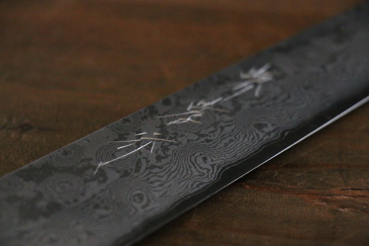 堺 孝行 銀三鋼 大馬士革紋 筋引 240mm 握把 - 清助刃物