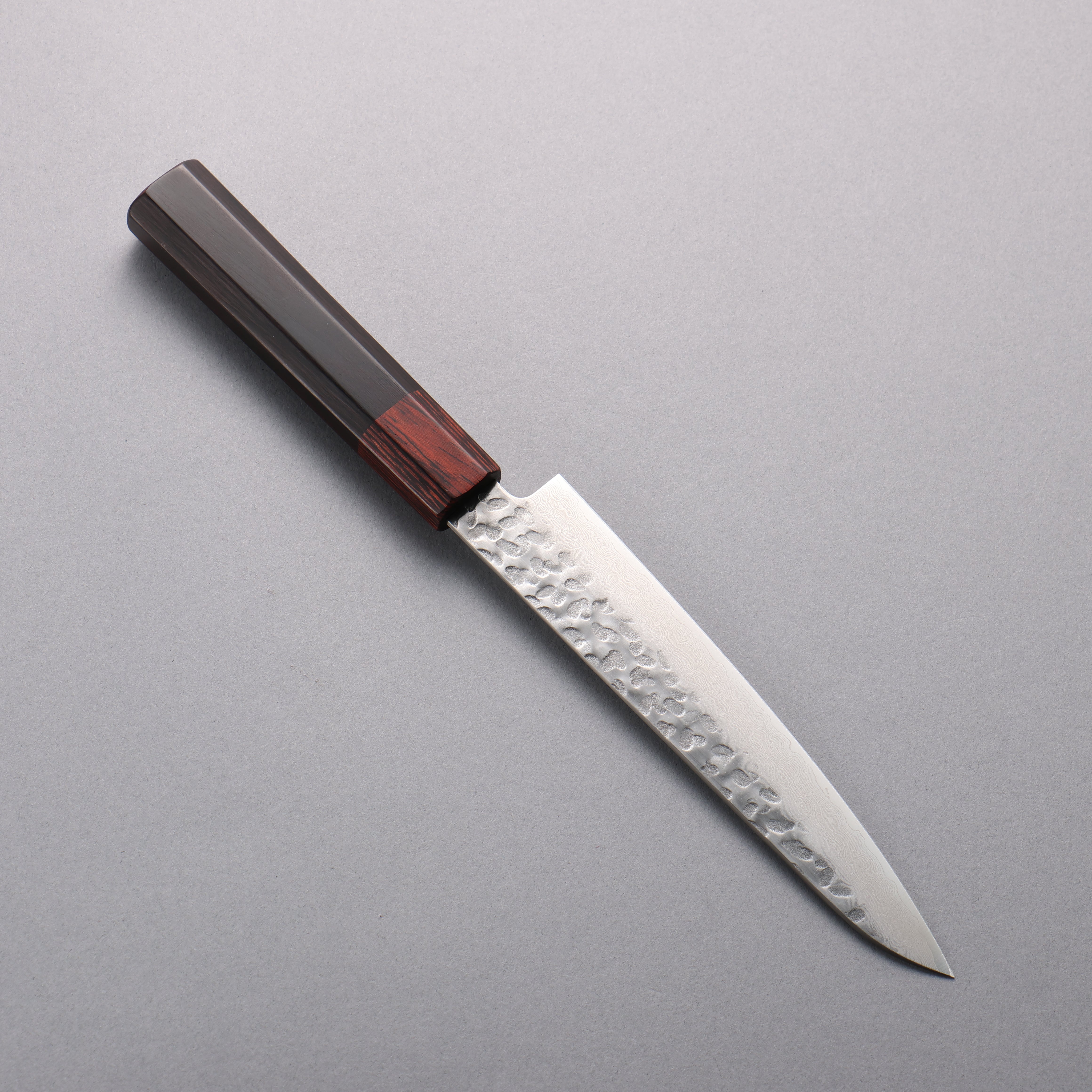 清助 VG10 33層大馬士革紋 鎚目 多用途小刀 150mm 黑合成木 握把 - 清助刃物