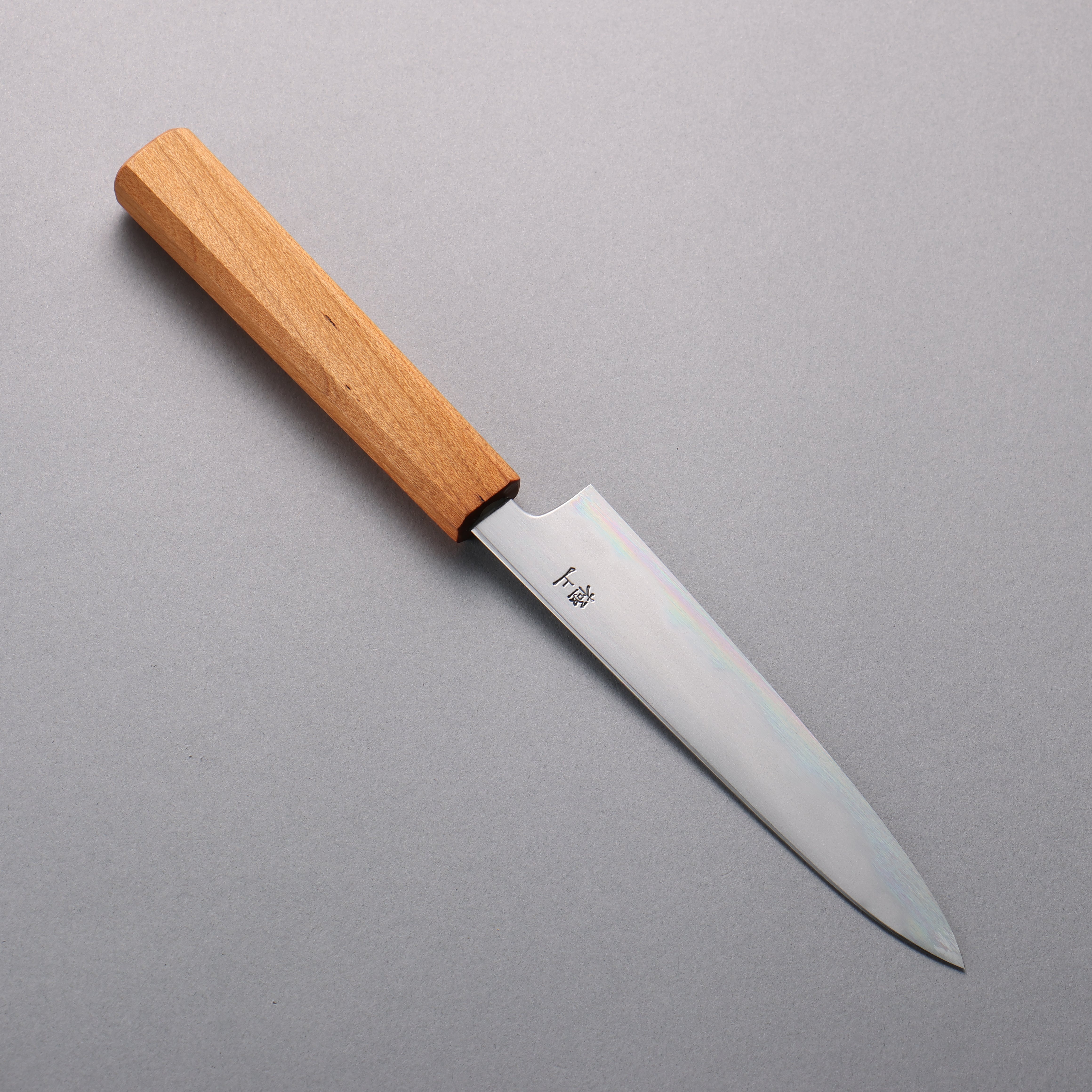 景清 極上 白鋼二號 多用途小刀 150mm 櫻桃木 握把 附刀鞘 - 清助刃物