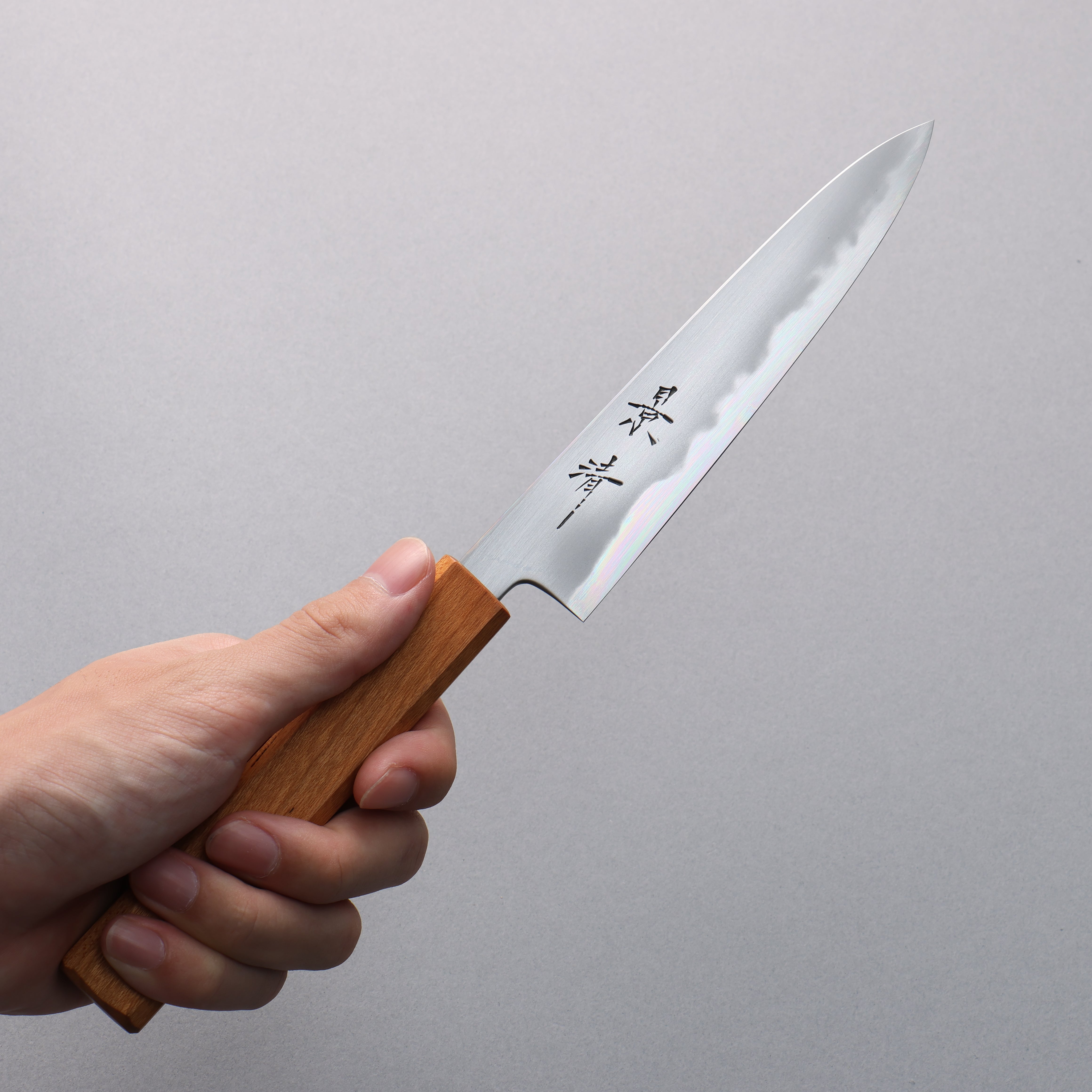 景清 極上 白鋼二號 多用途小刀 150mm 櫻桃木 握把 附刀鞘 - 清助刃物