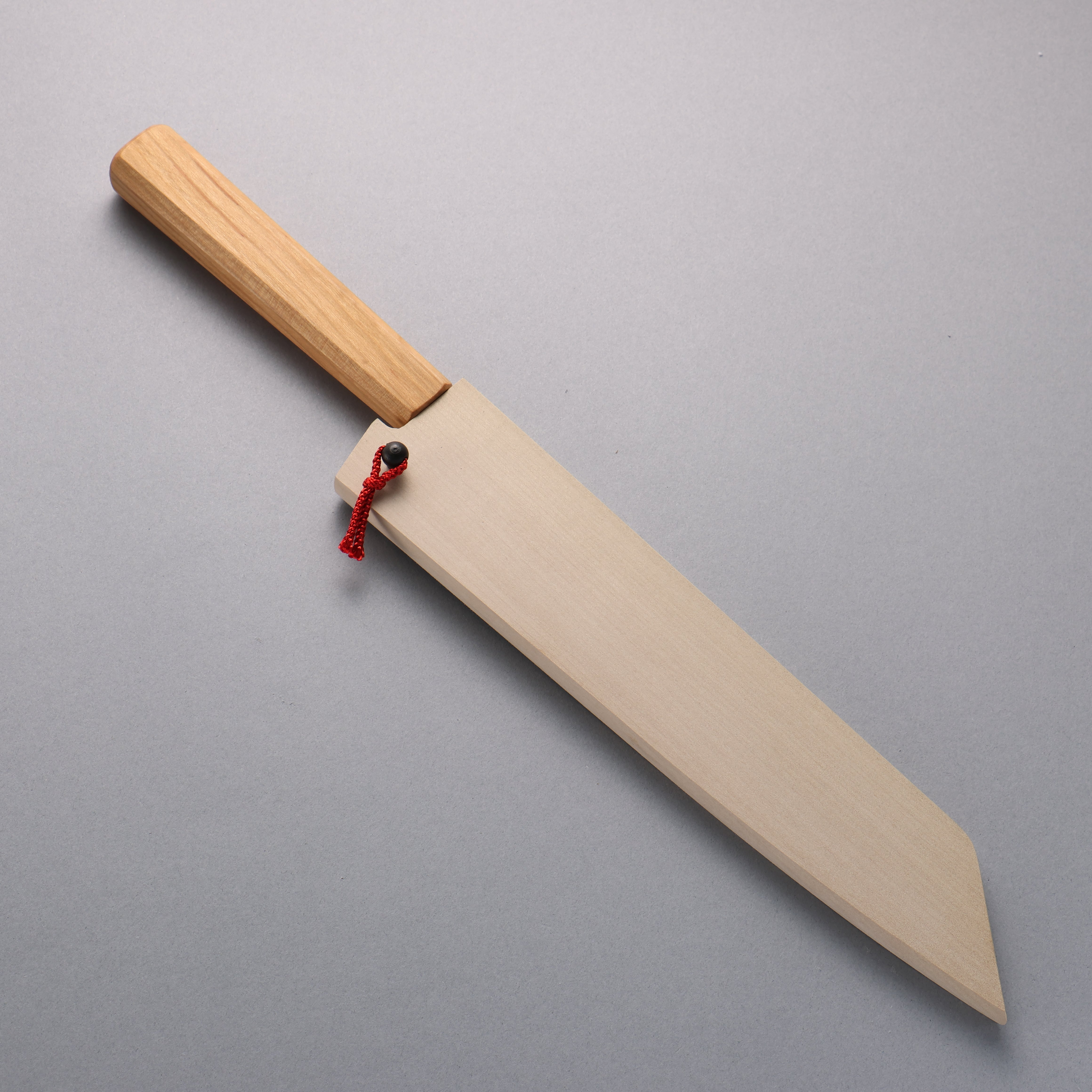 景清 極上 白鋼二號 切付牛刀 240mm 櫻桃木 握把 附刀鞘 - 清助刃物