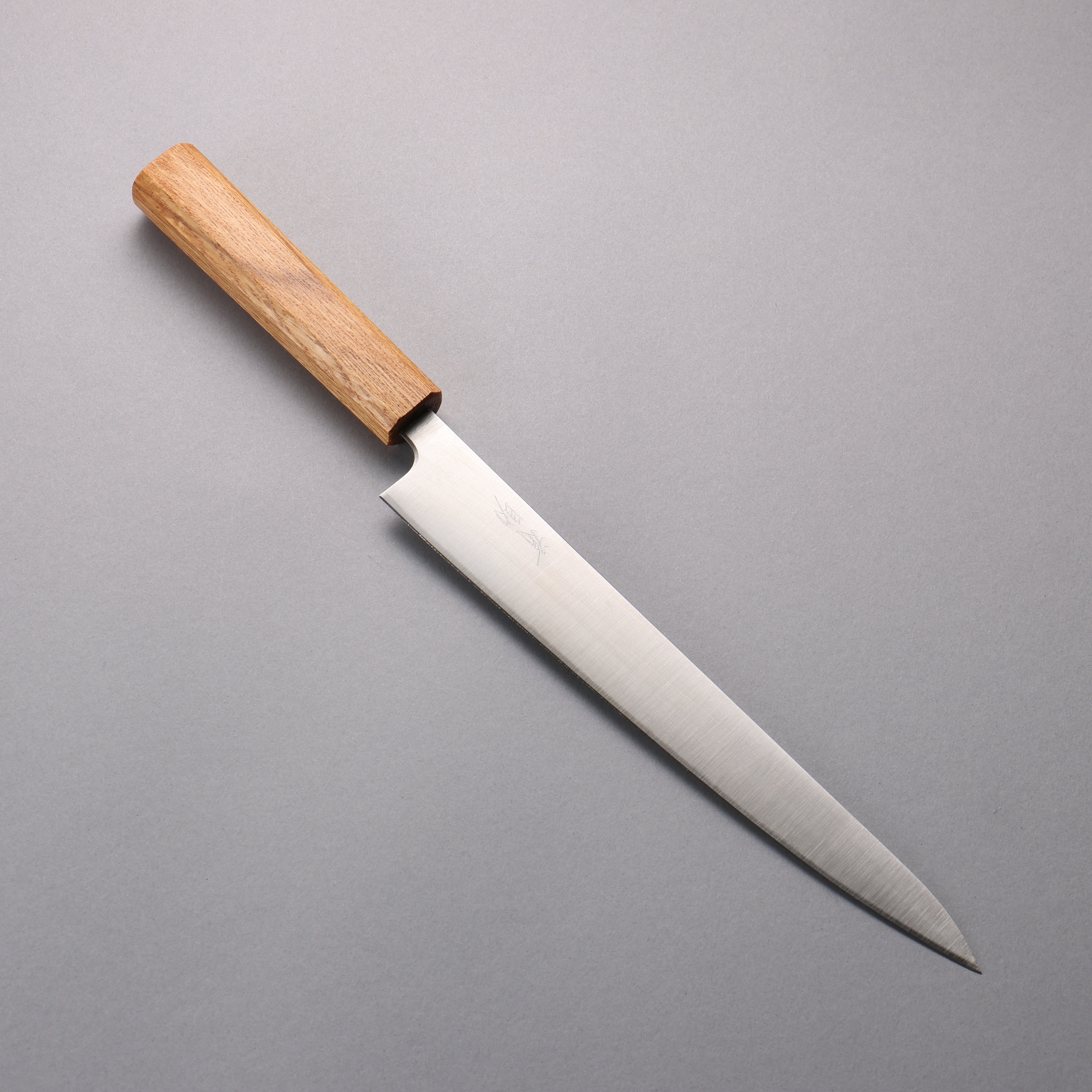 清助 銀三鋼 打磨處理 筋引 240mm 白橡木 握把 - 清助刃物