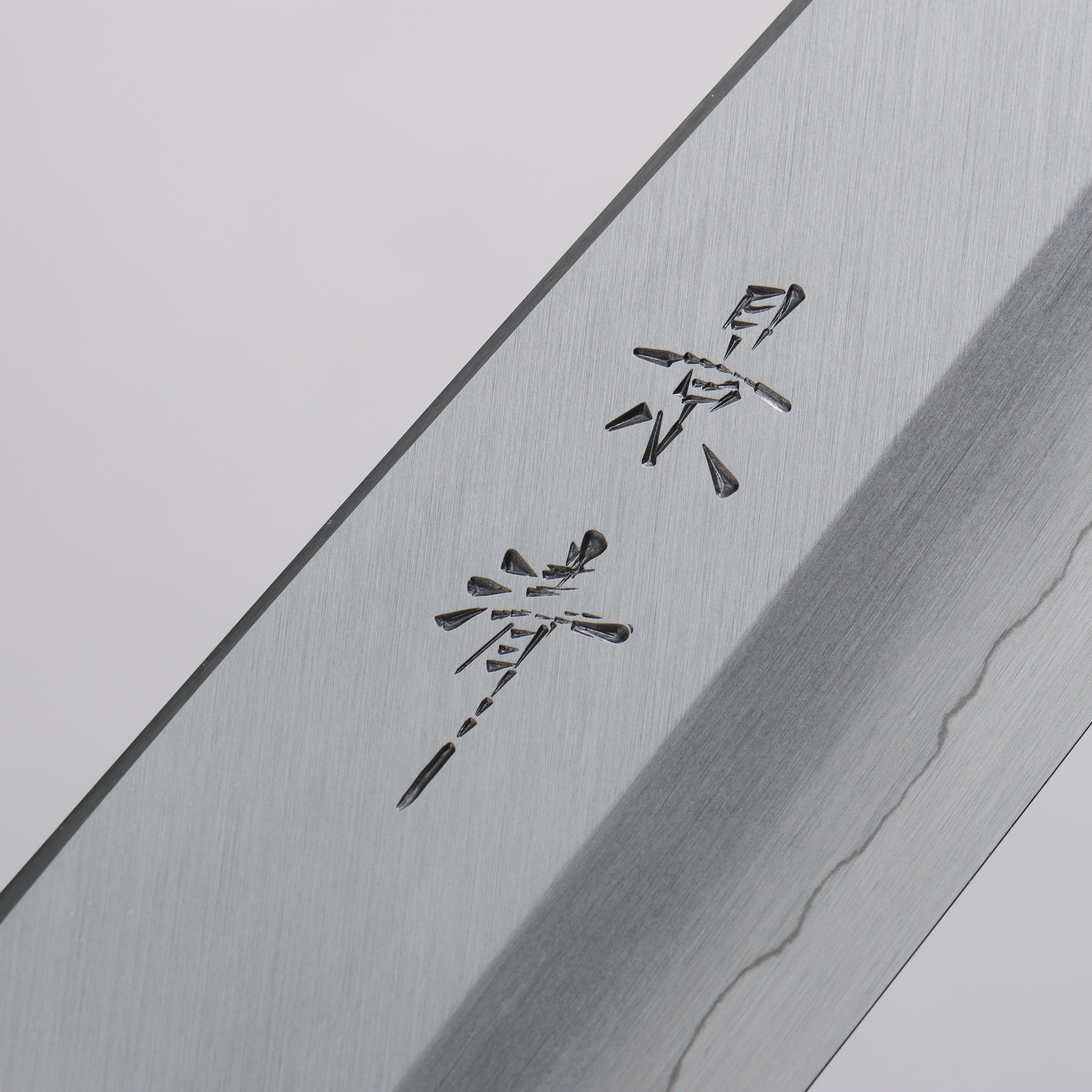 景清 銀三鋼 三德刀 180mm 黑漆塗 (木蘭) 握把 - 清助刃物
