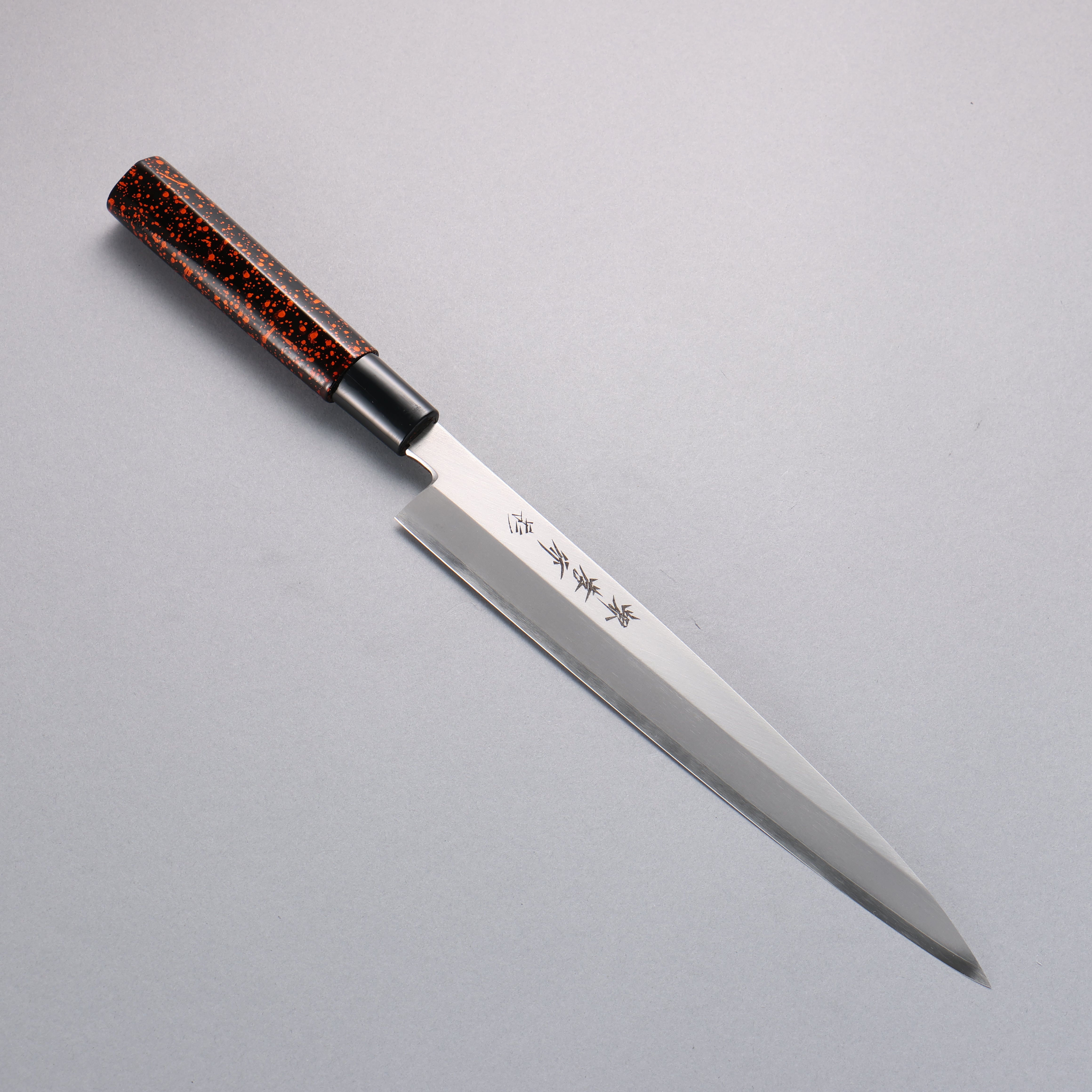 堺 孝行 四季彩 金茶 INOX 柳刃  漆塗握把 附刀鞘 240/270/300mm - 清助刃物