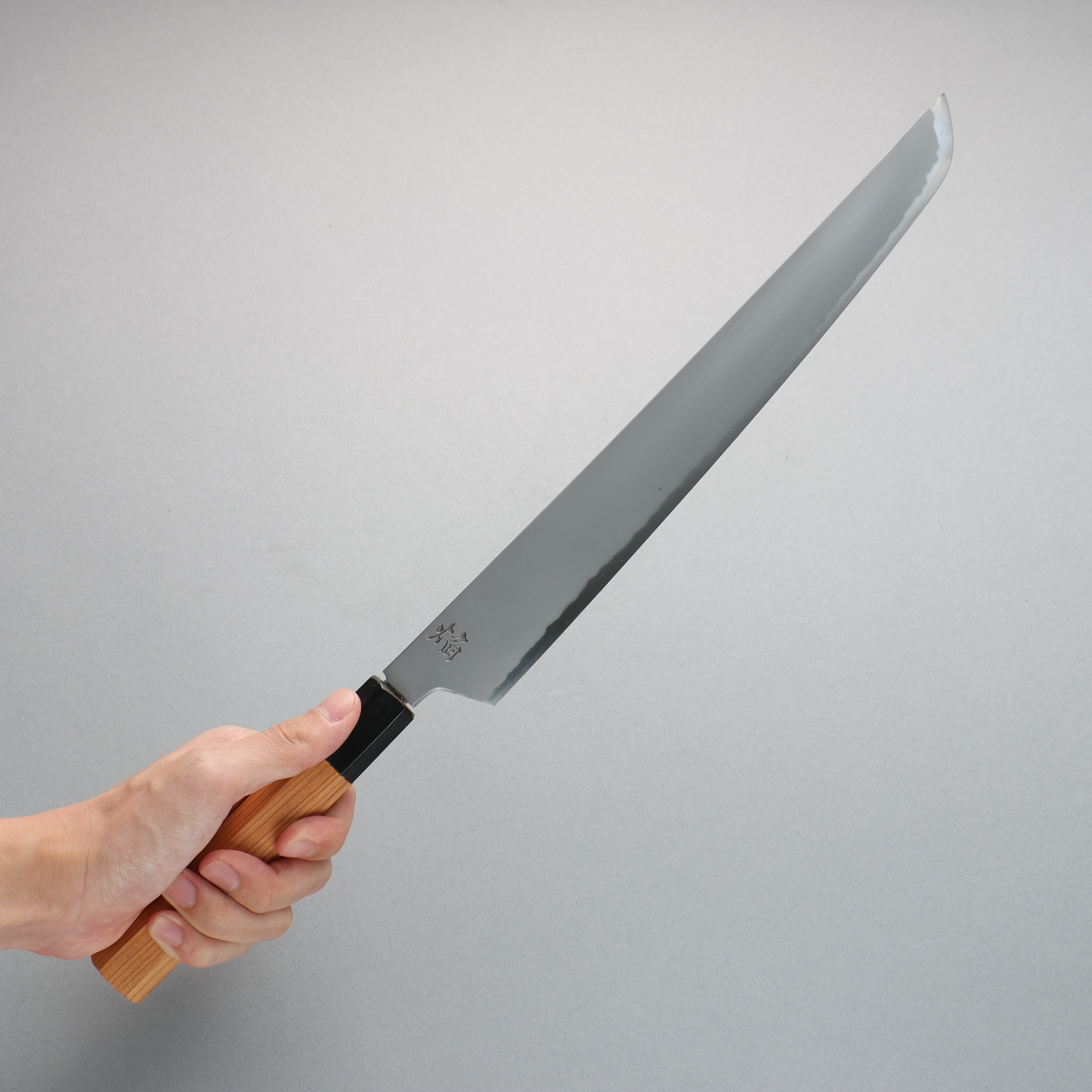 堺孝行焰玄武青鋼二號先丸柳刃300mm 紫杉木握把附刀鞘
