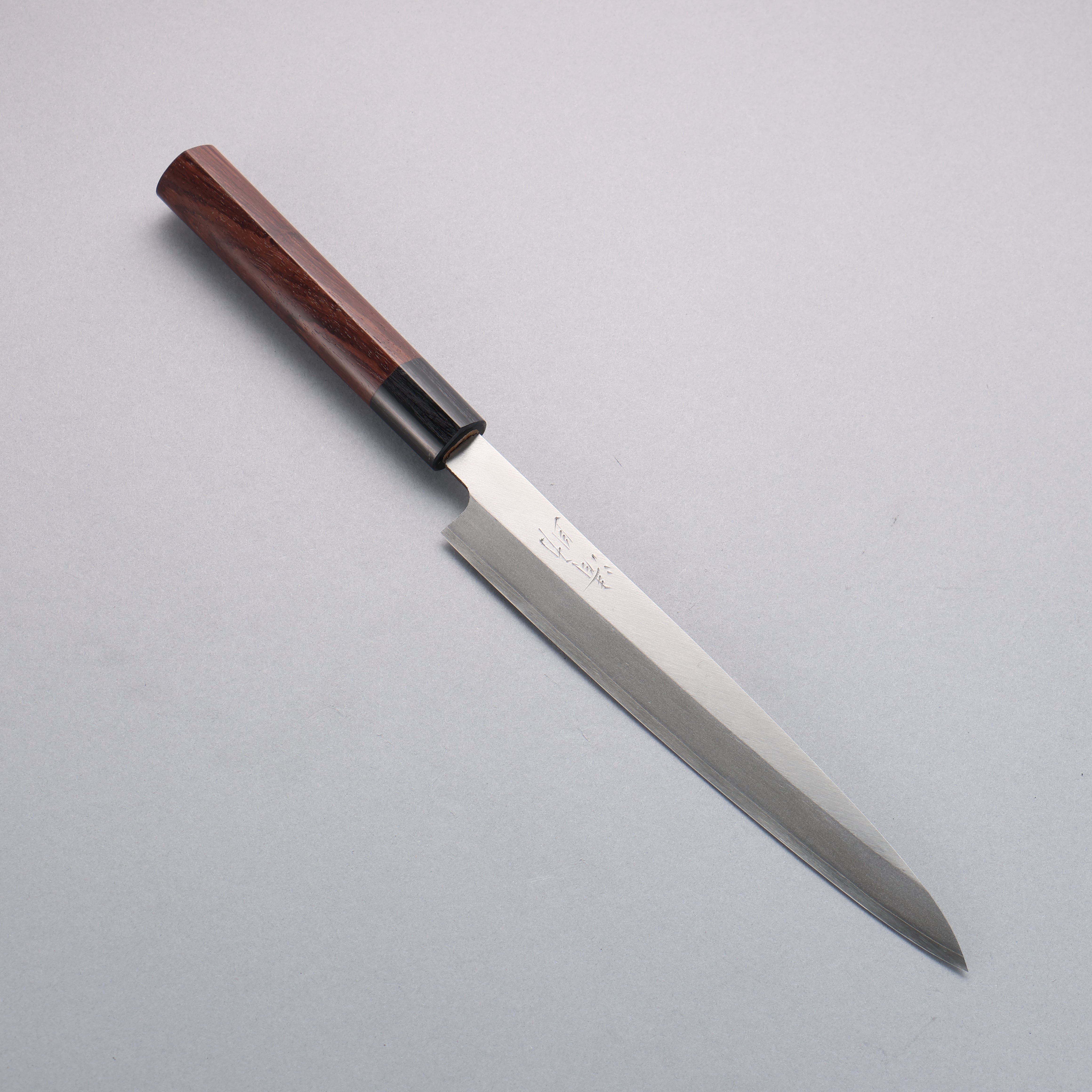 清助 VG1 霞研 柳刃  210mm 紫檀木 握把 - 清助刃物