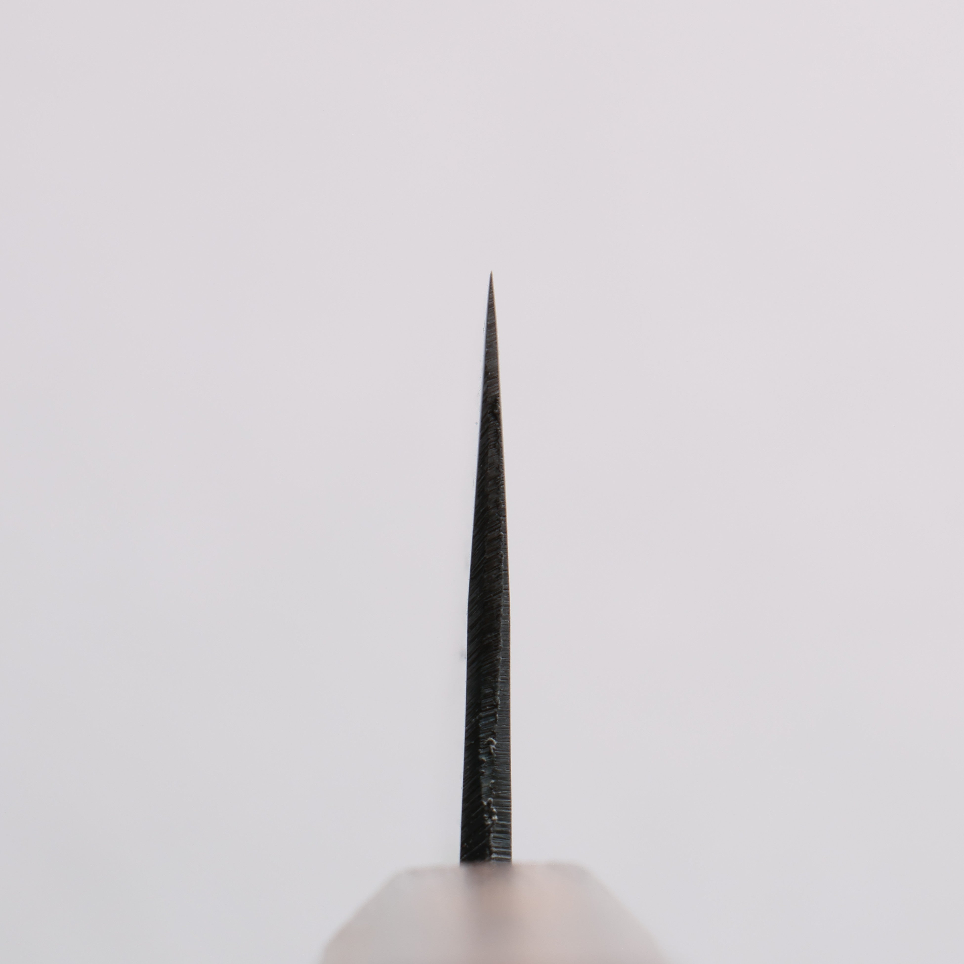 翁流 青鋼二號 黑打 小文化刀 125mm 橡木 握把 - 清助刃物