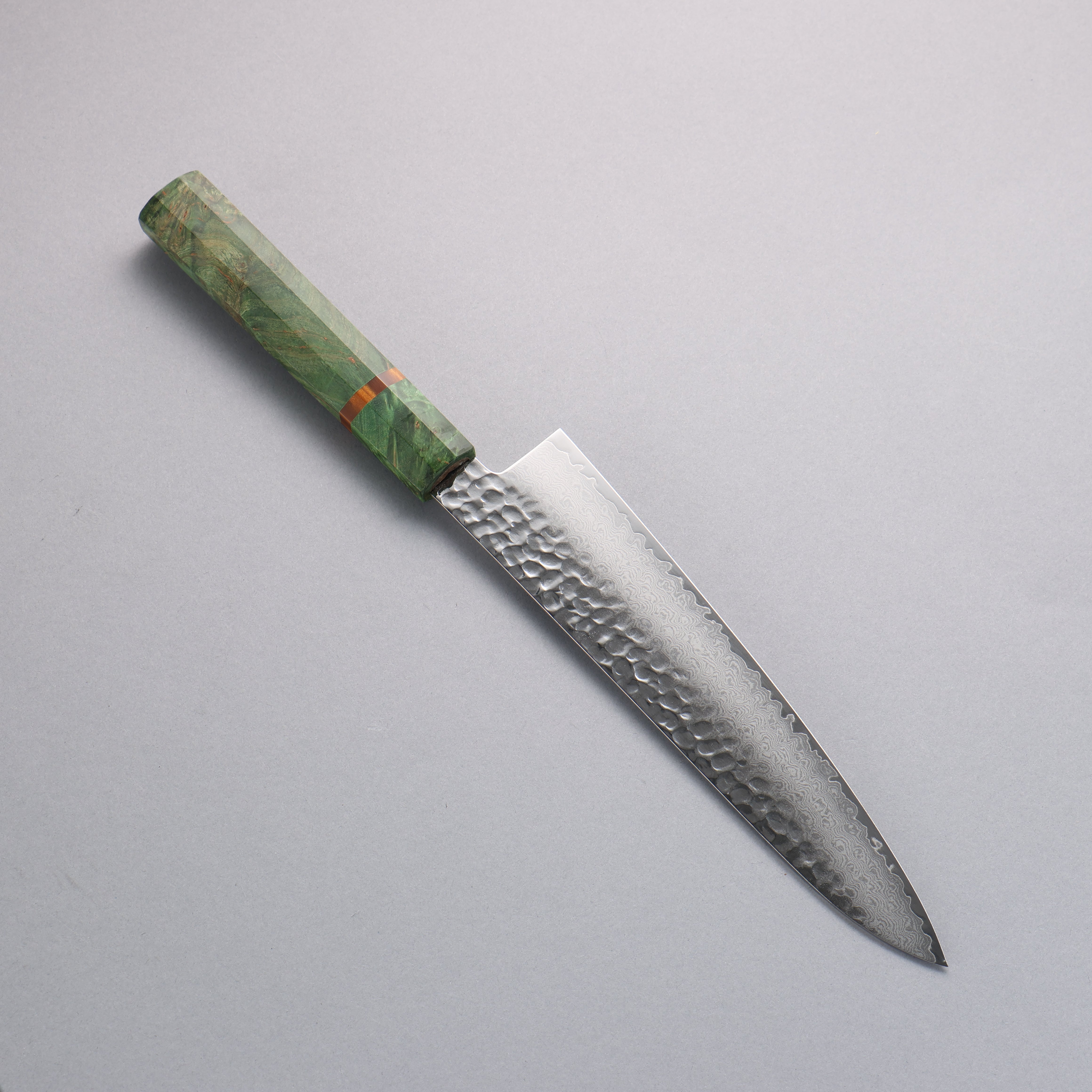 堺 孝行 VG10 33層大馬士革紋 牛刀 日本刀 210mm 穩定木 握把 - 清助刃物