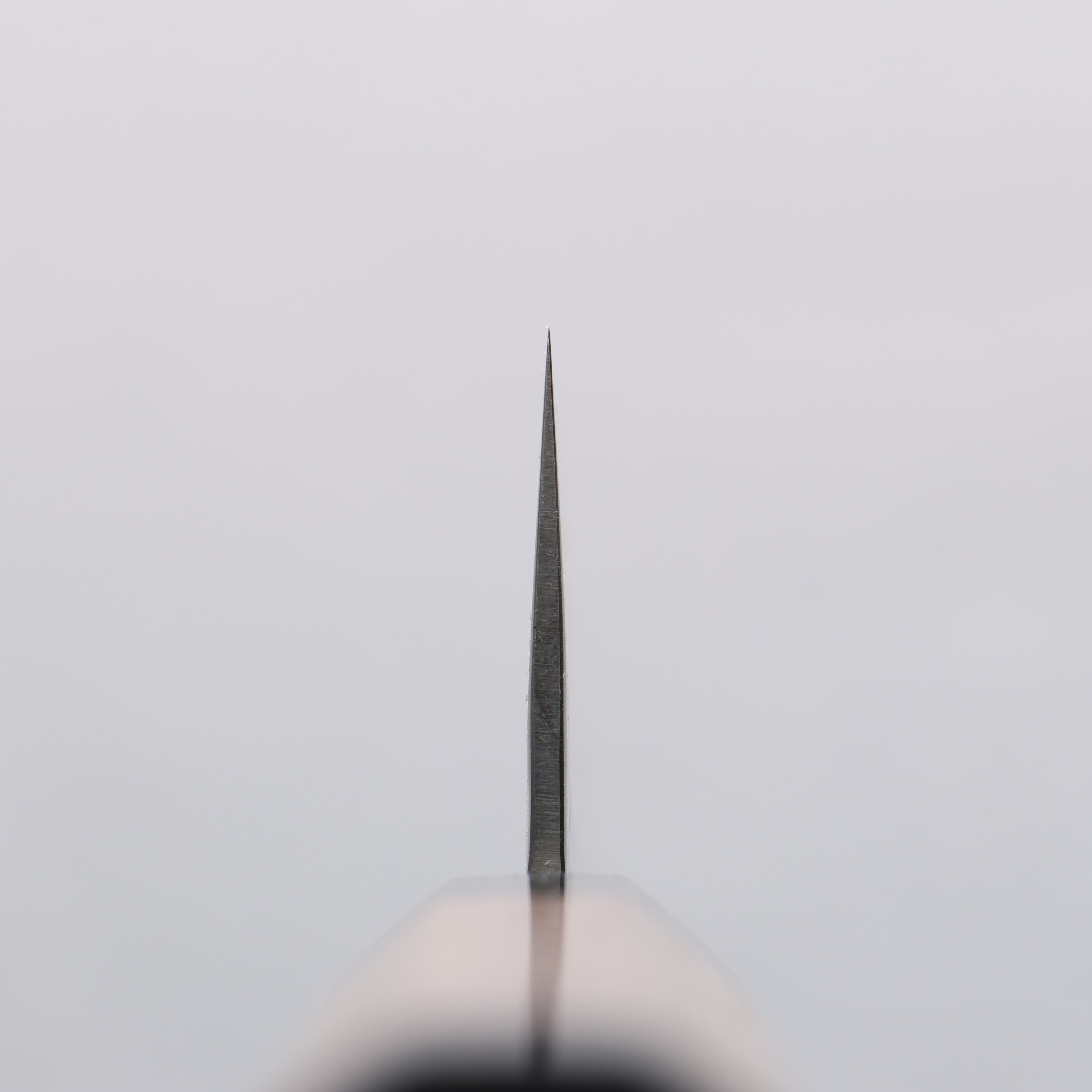 清助 銀三鋼 鎚目 三德刀 180mm 核桃木（兩側帶黑色環型設計） 握把 - 清助刃物