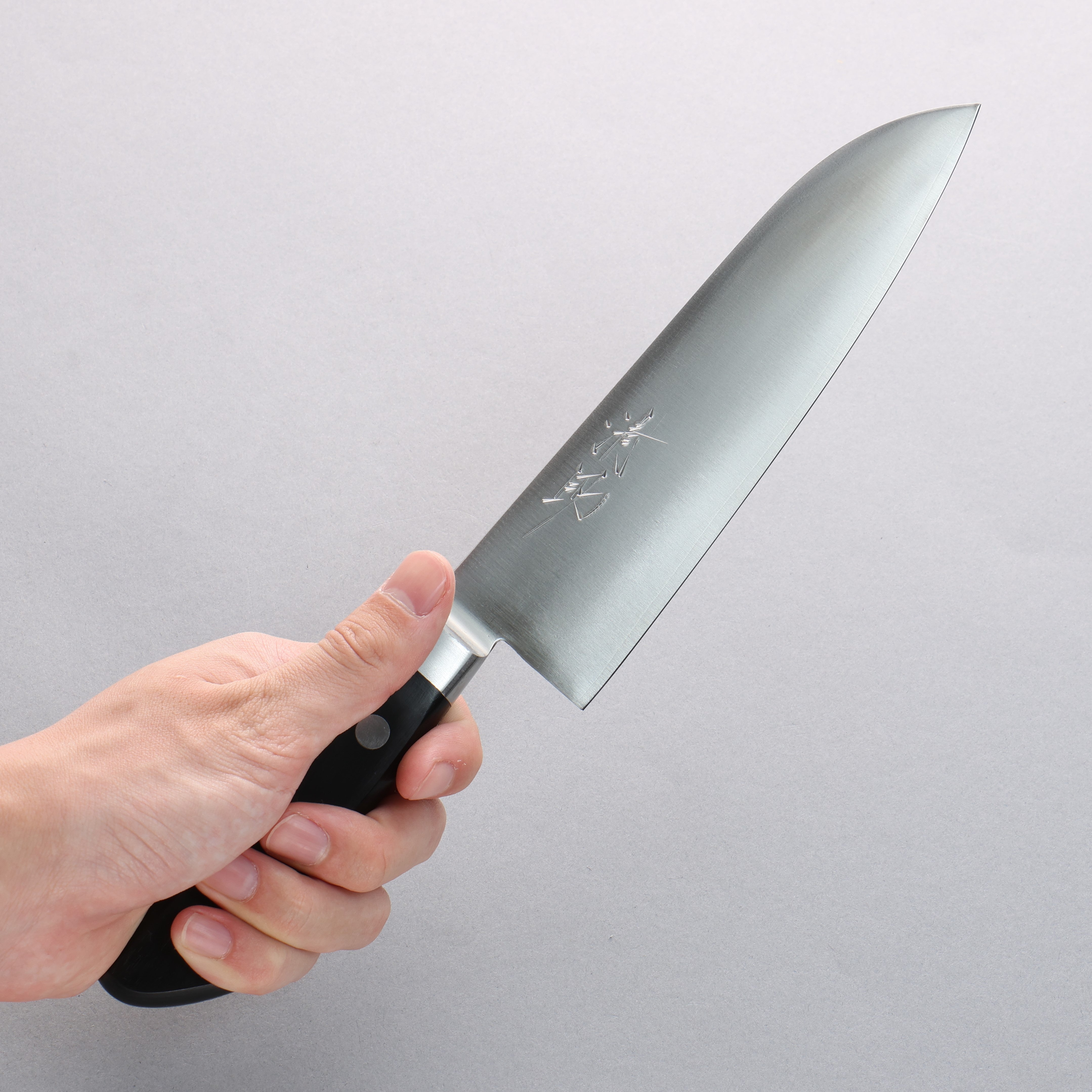 清助 VG1 三德刀 180mm 黑合成木 握把 - 清助刃物