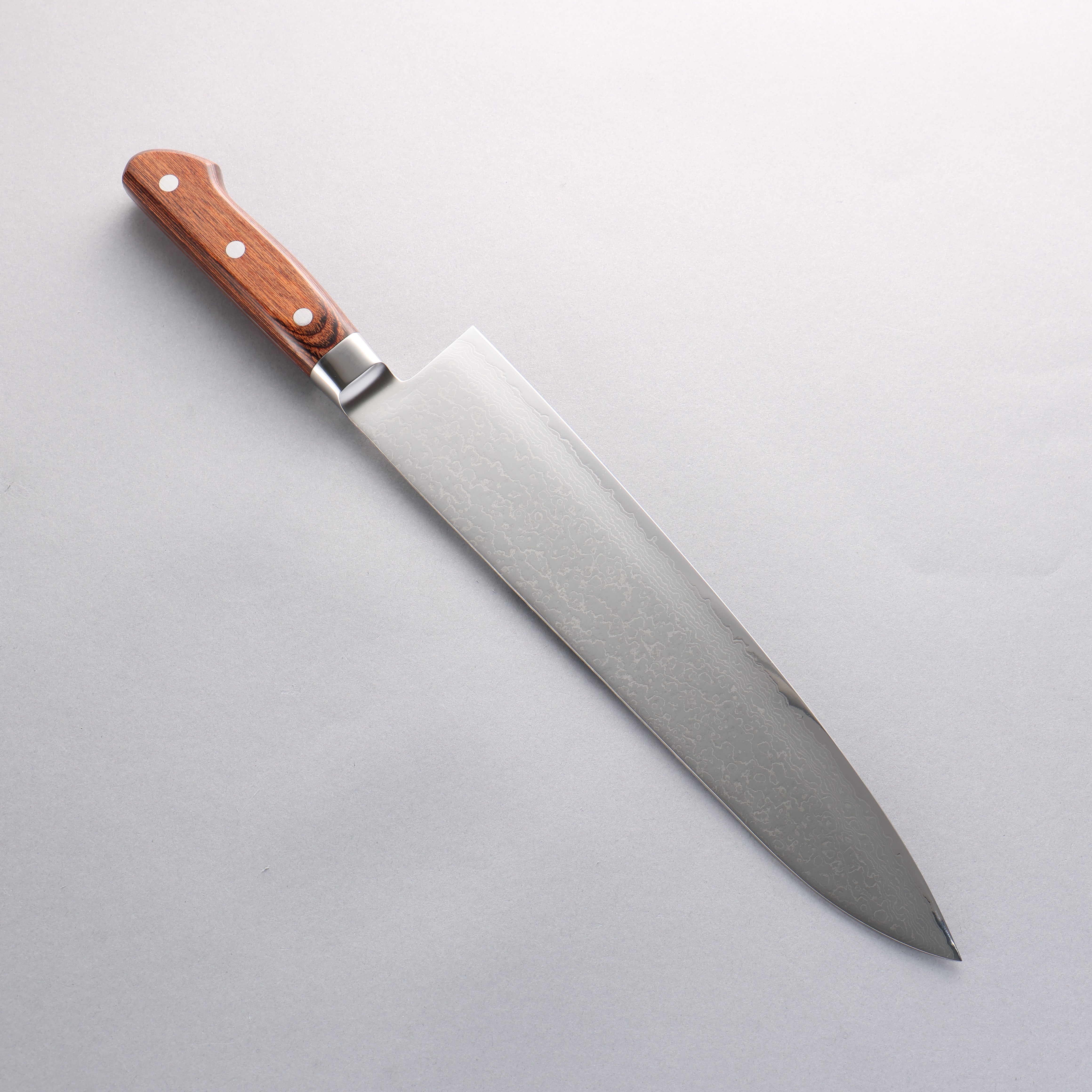 玉鋼 響十 63層 大馬士革紋 牛刀 270mm KP-1103 - 清助刃物