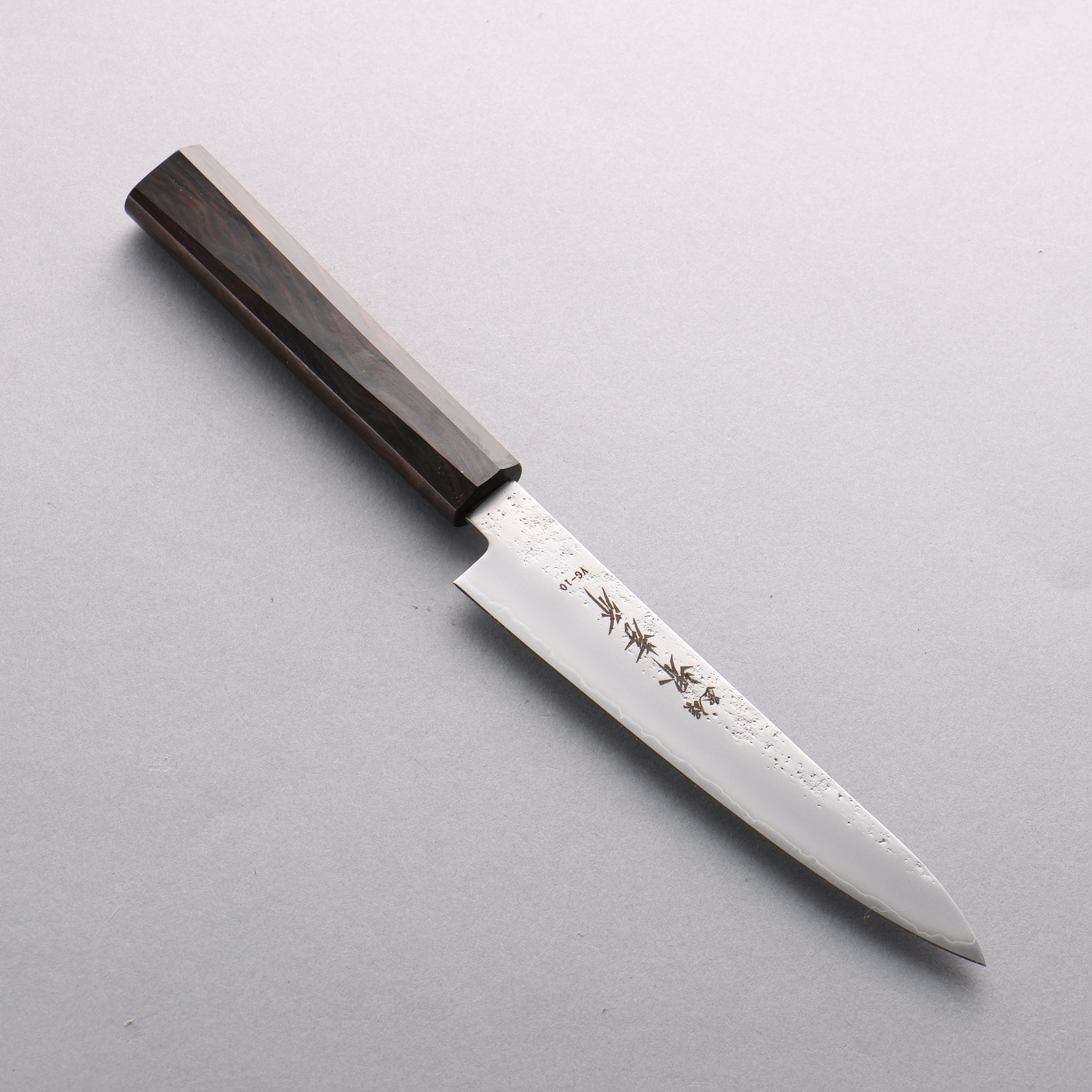 堺 孝行 VG10 梨地 多用途小刀 150mm 黑檀 握把 - 清助刃物