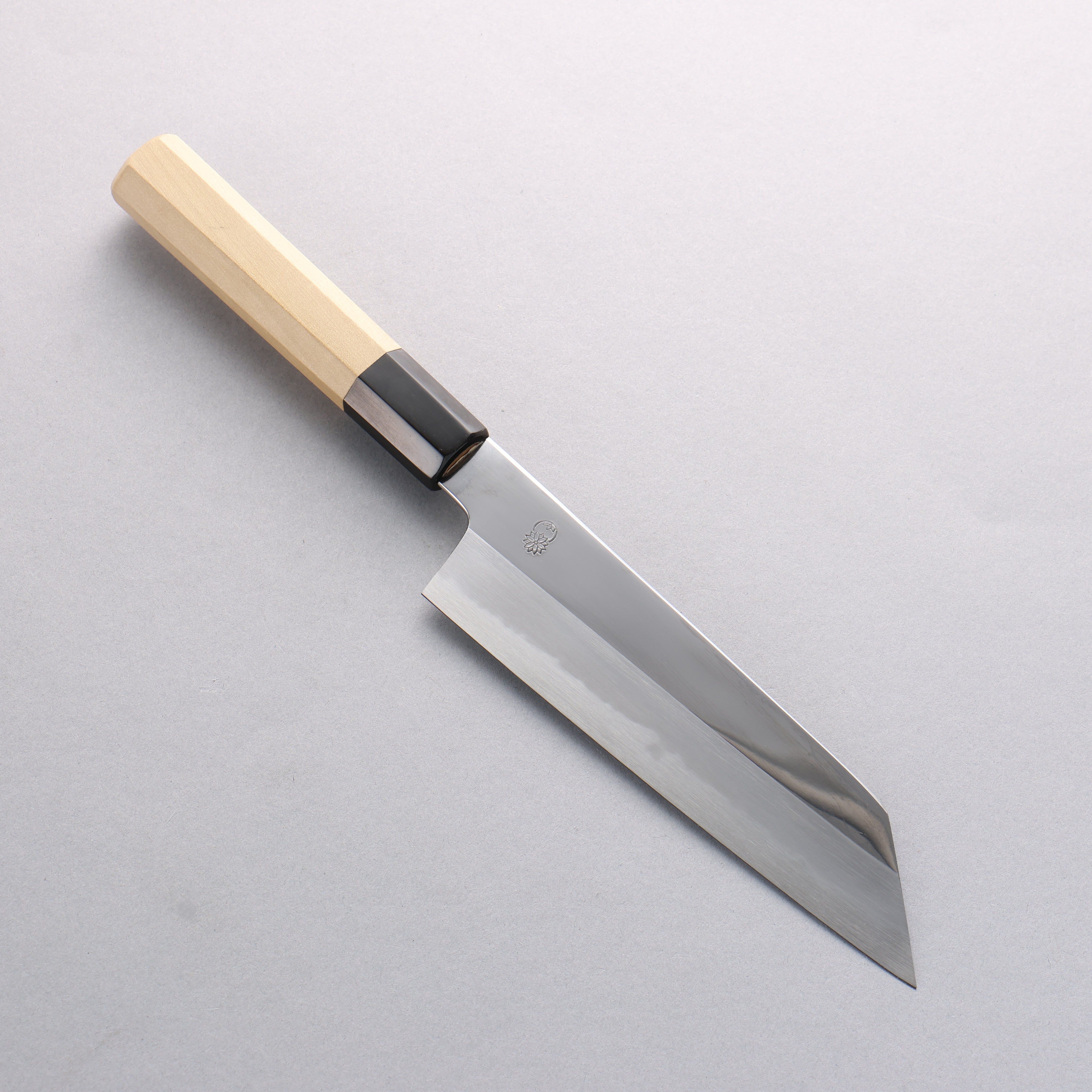 重陽 青鋼一號 鏡面處理 切付三德刀 180mm - 清助刃物