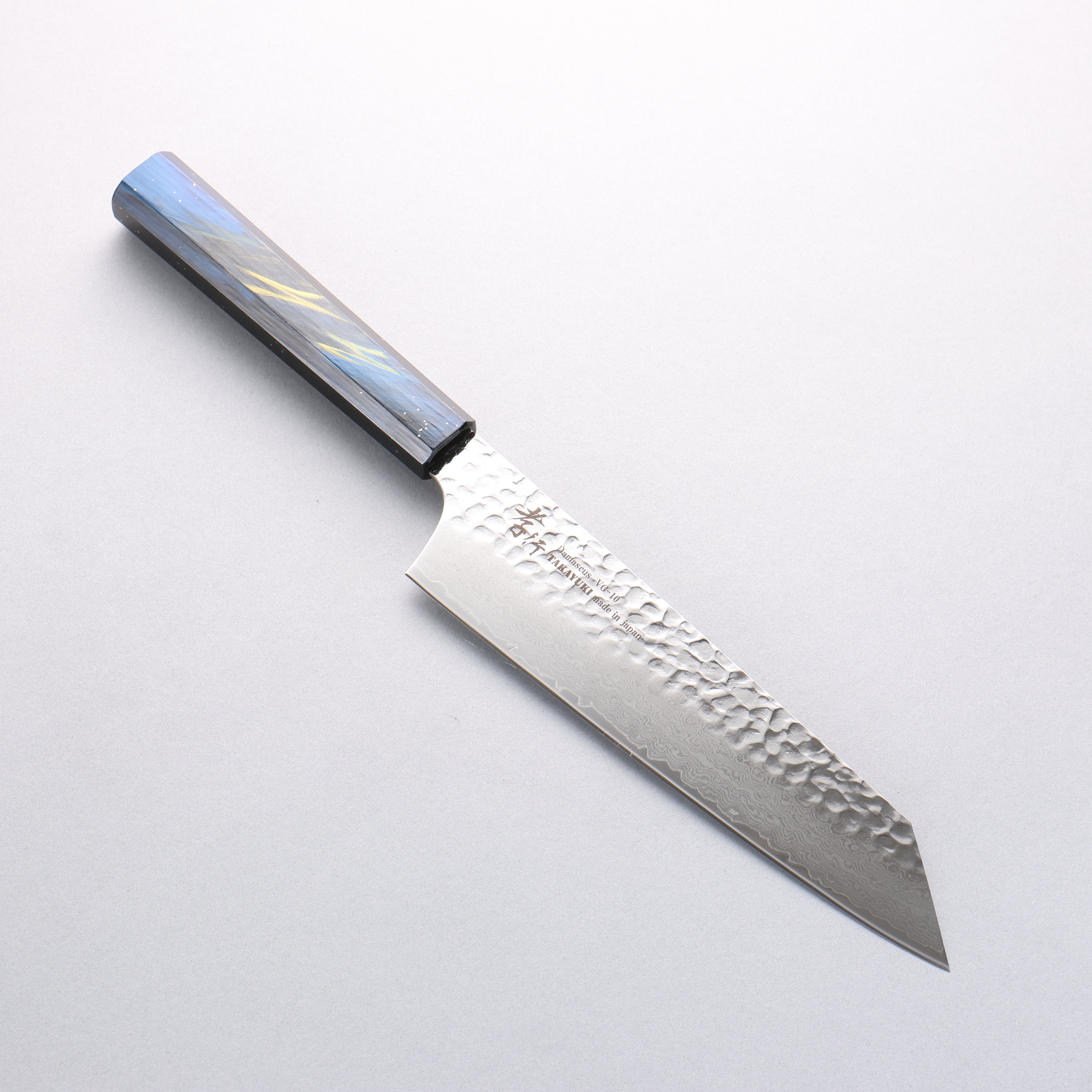 堺 孝行 VG10 33層大馬士革紋 劍型牛刀 190mm 櫟木漆塗（彩宇）握把 - 清助刃物