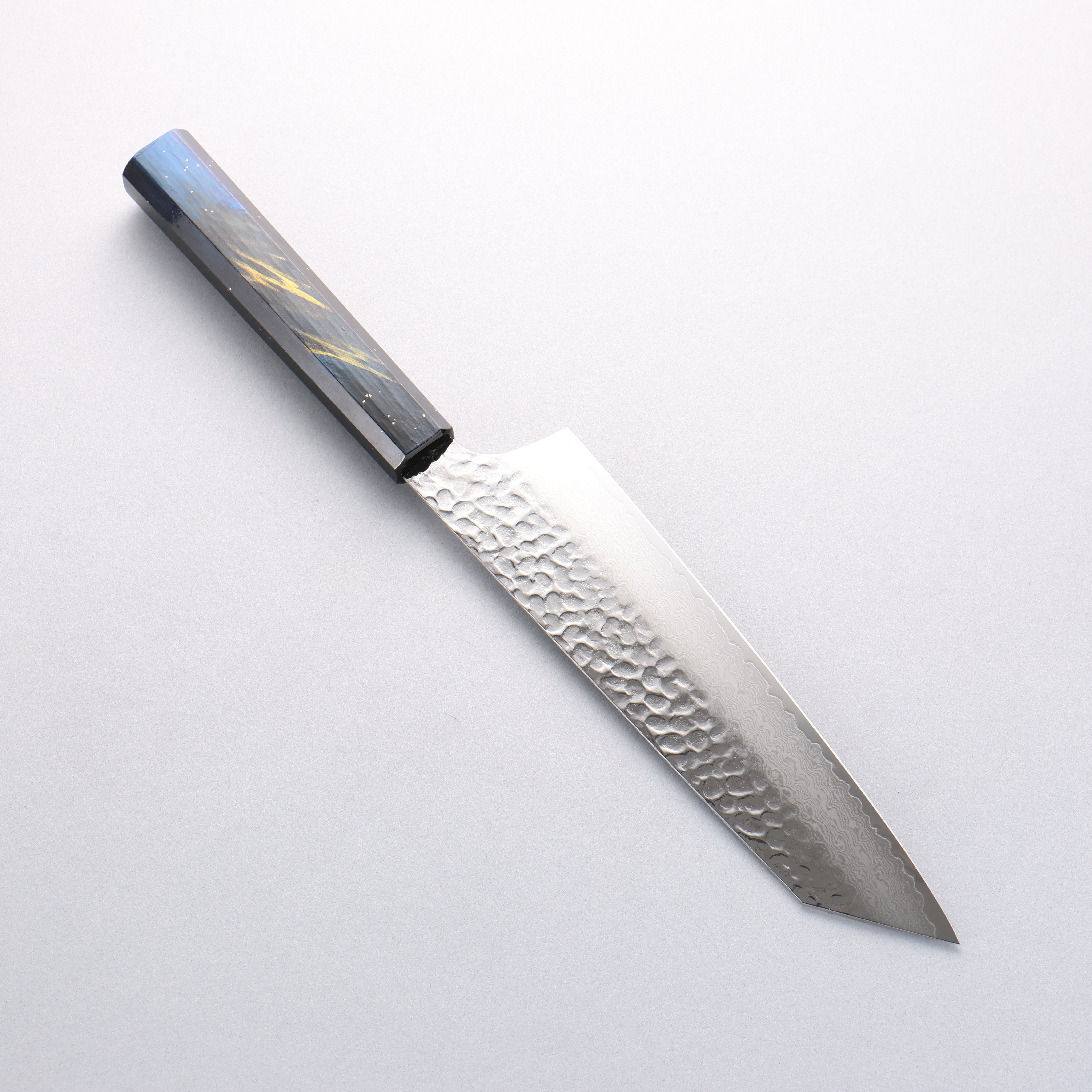 堺 孝行 VG10 33層大馬士革紋 劍型牛刀 190mm 櫟木漆塗（彩宇）握把 - 清助刃物