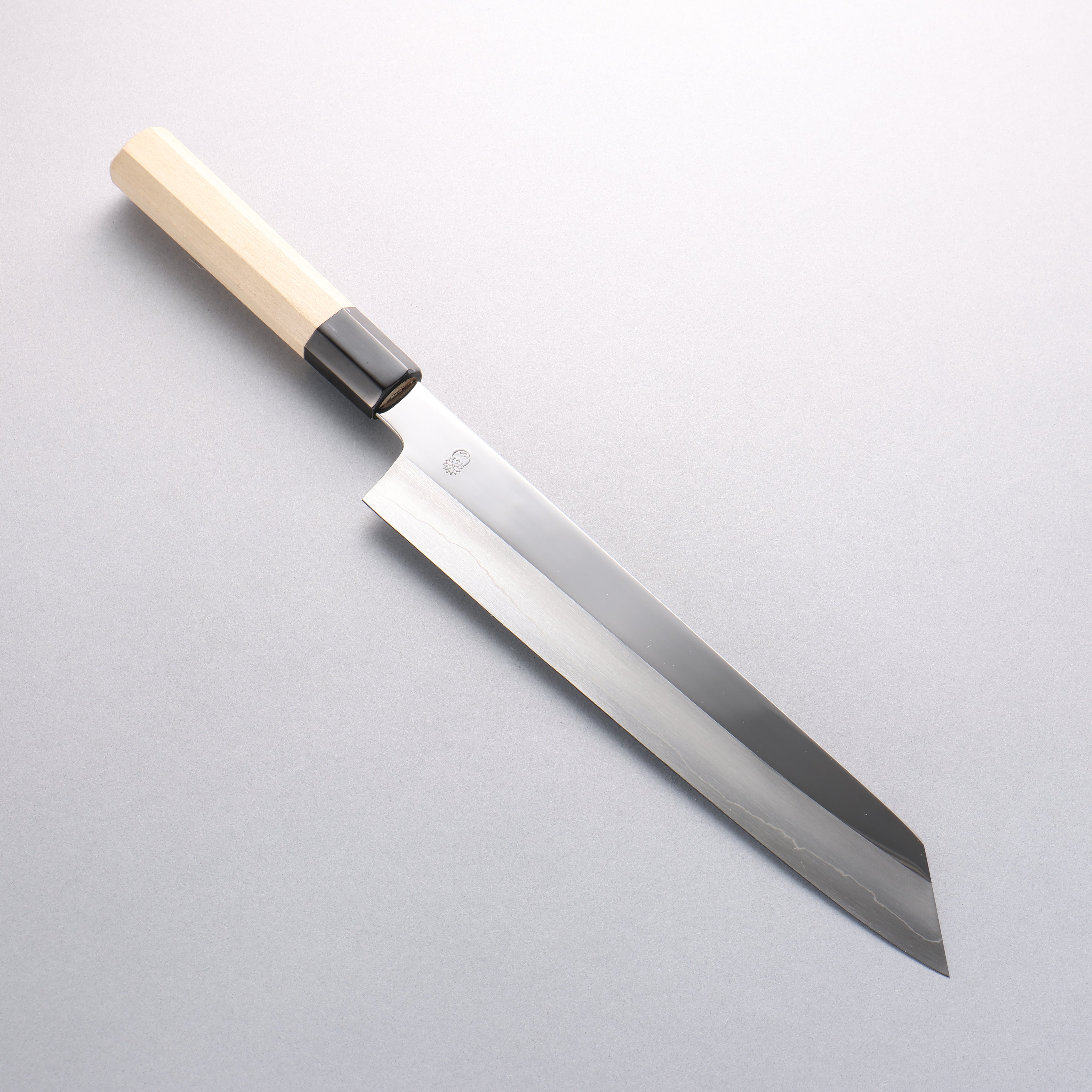 重陽 銀三鋼 鏡面處理 切付牛刀 270mm 木蘭握把 - 清助刃物
