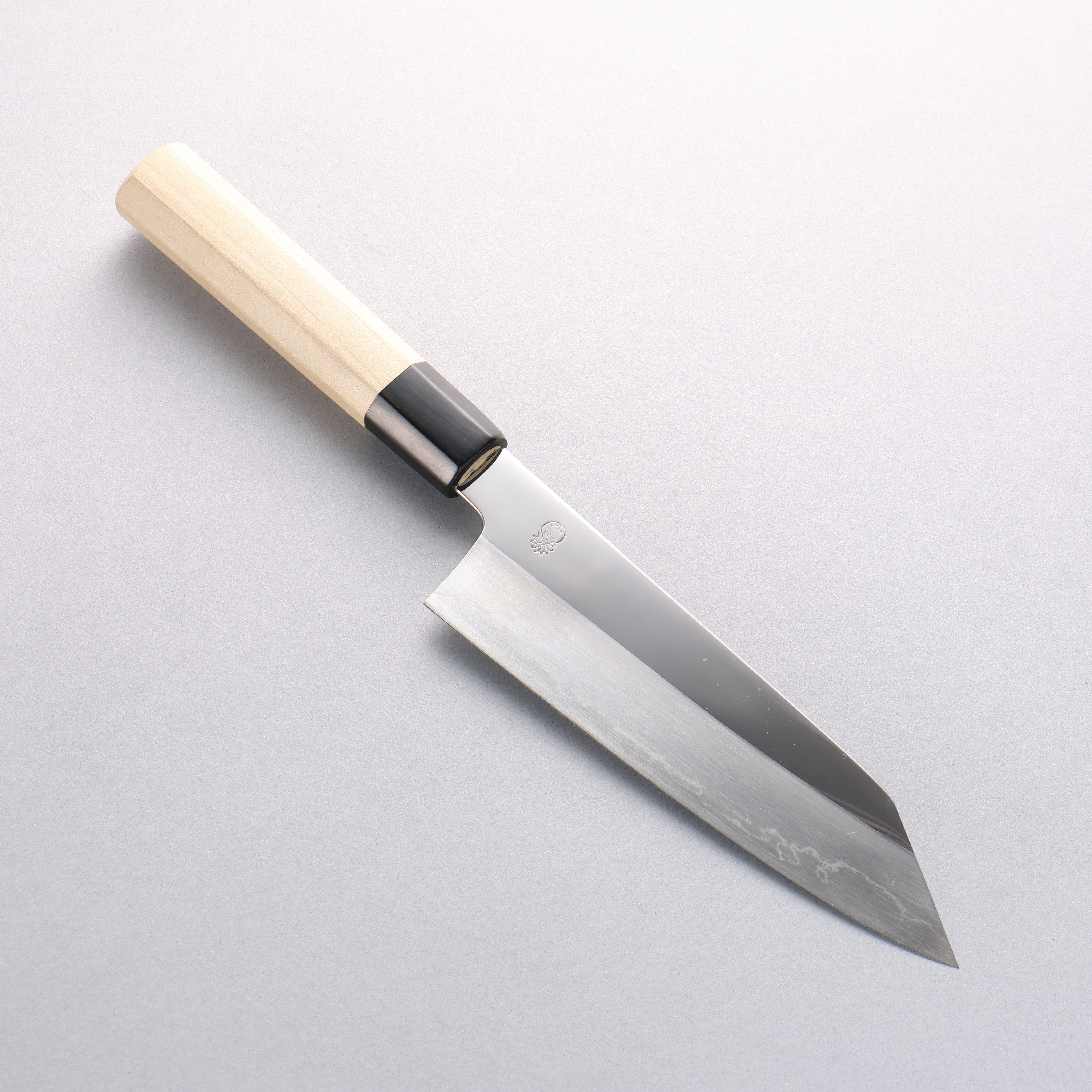 重陽 銀三鋼 鏡面處理 切付三德刀 180mm 木蘭握把 - 清助刃物