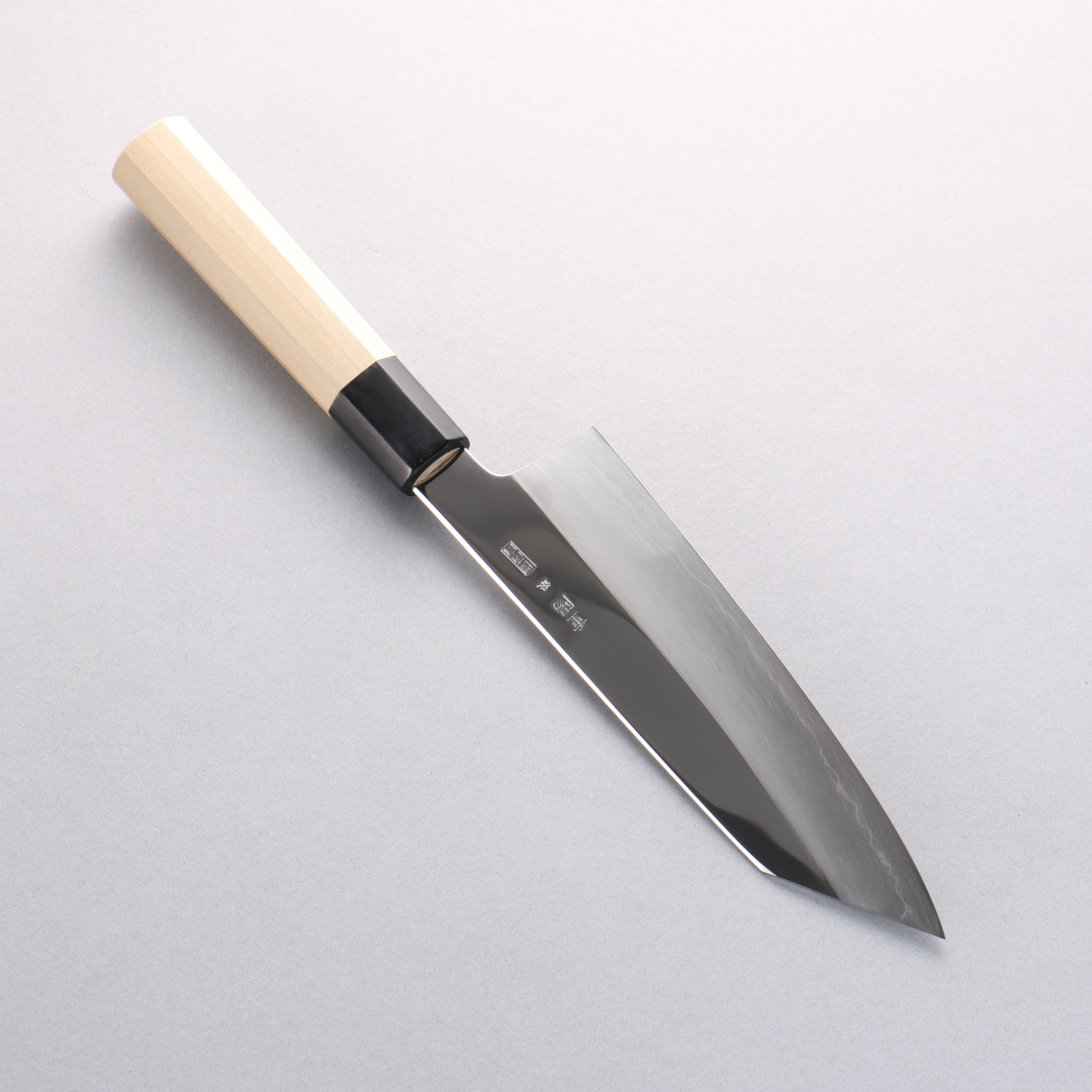 重陽 銀三鋼 鏡面處理 切付三德刀 180mm 木蘭握把 - 清助刃物