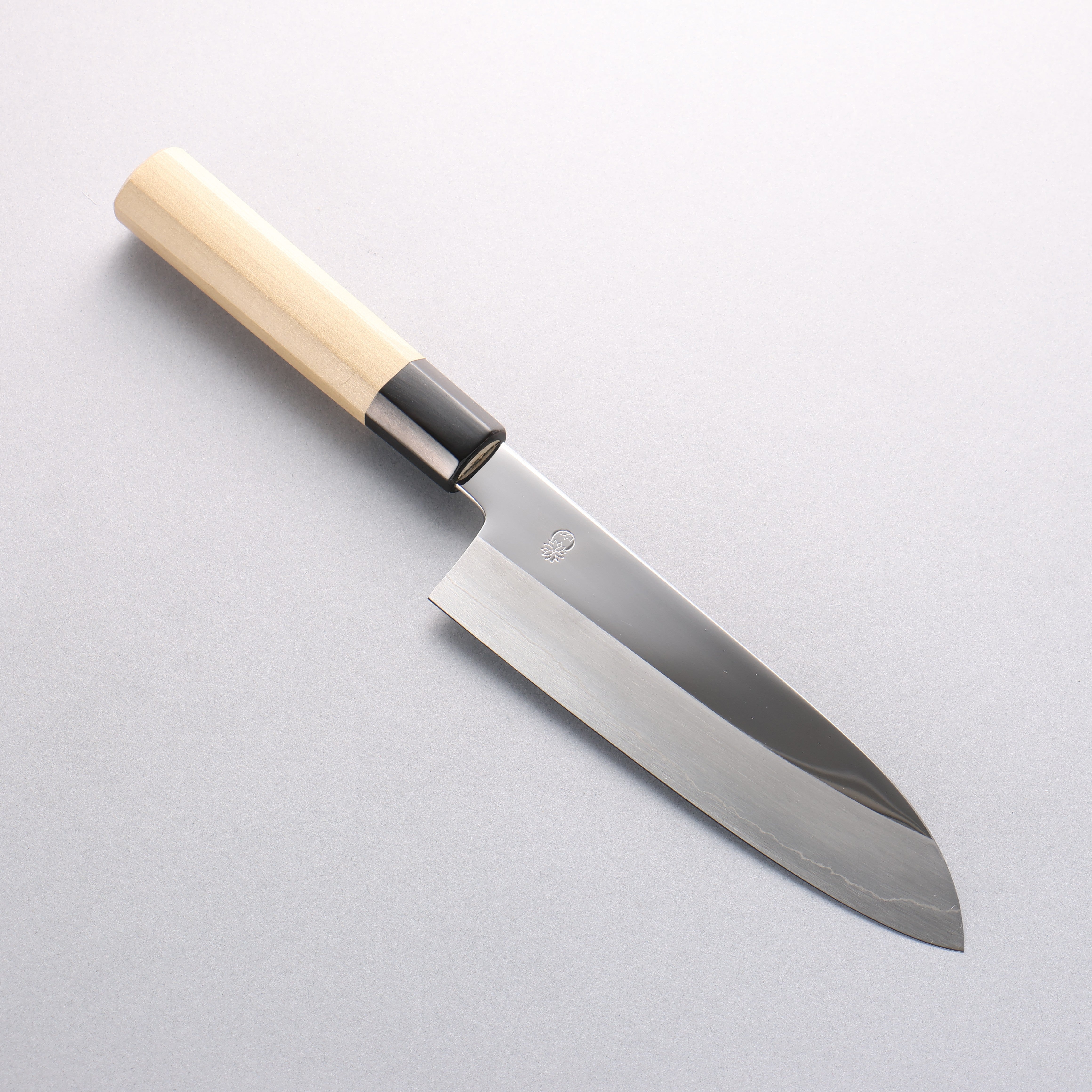 重陽 銀三鋼 鏡面處理 三德刀 180mm 木蘭握把 - 清助刃物