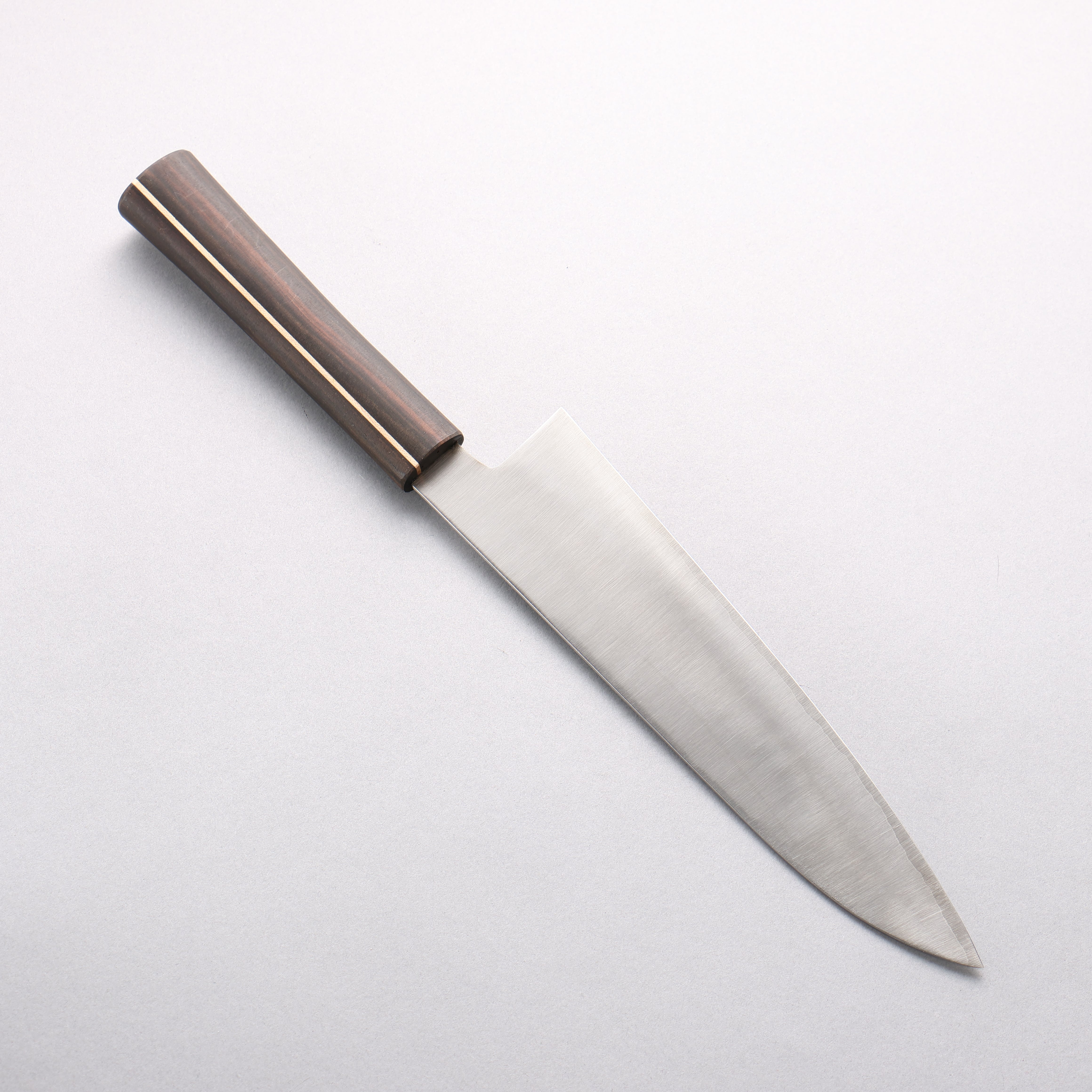 田中 誠貴 瞬 銀三鋼 牛刀 210mm 黑檀 握把 - 清助刃物