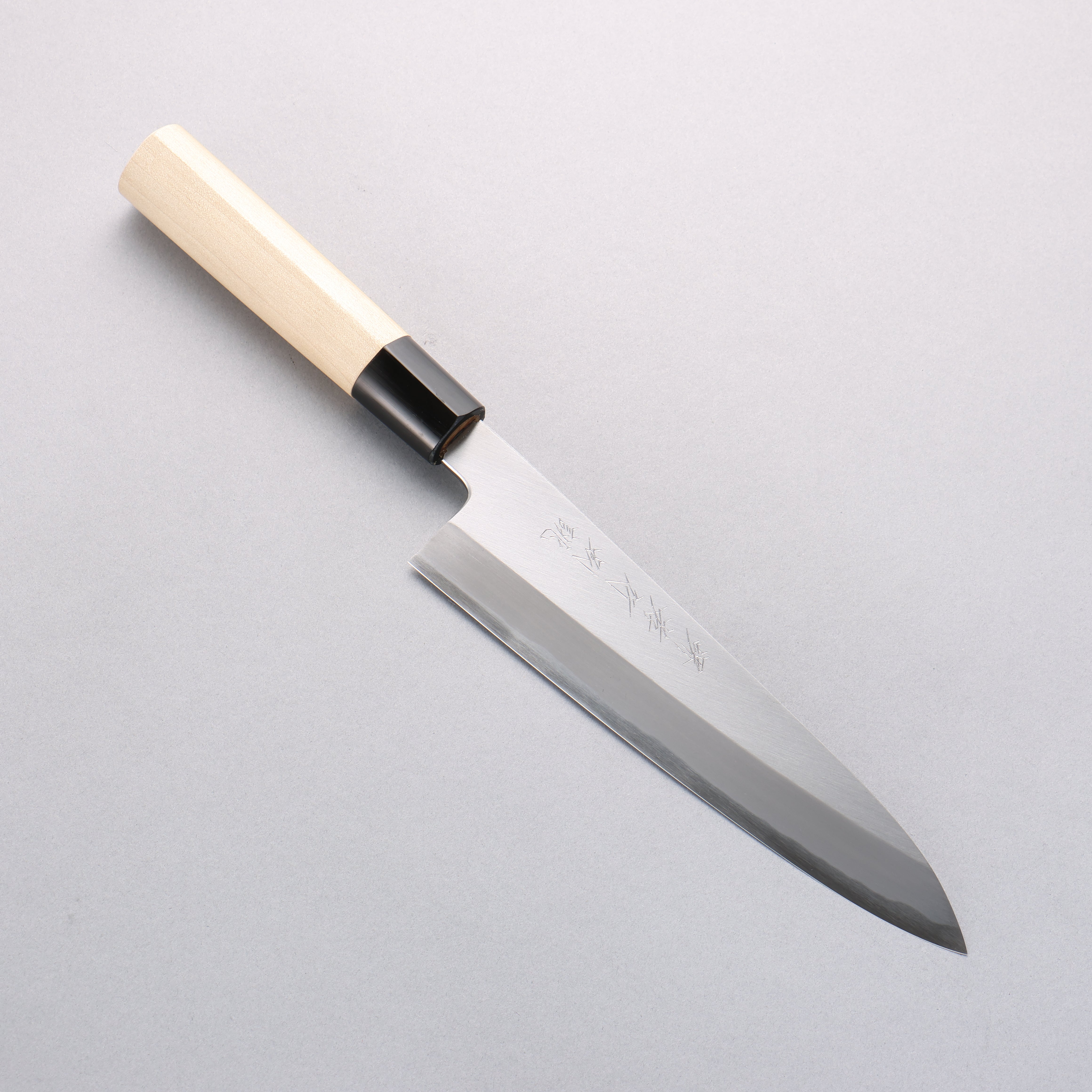 堺 孝行 特上 白鋼二號 牛刀 210mm 木蘭 握把 - 清助刃物