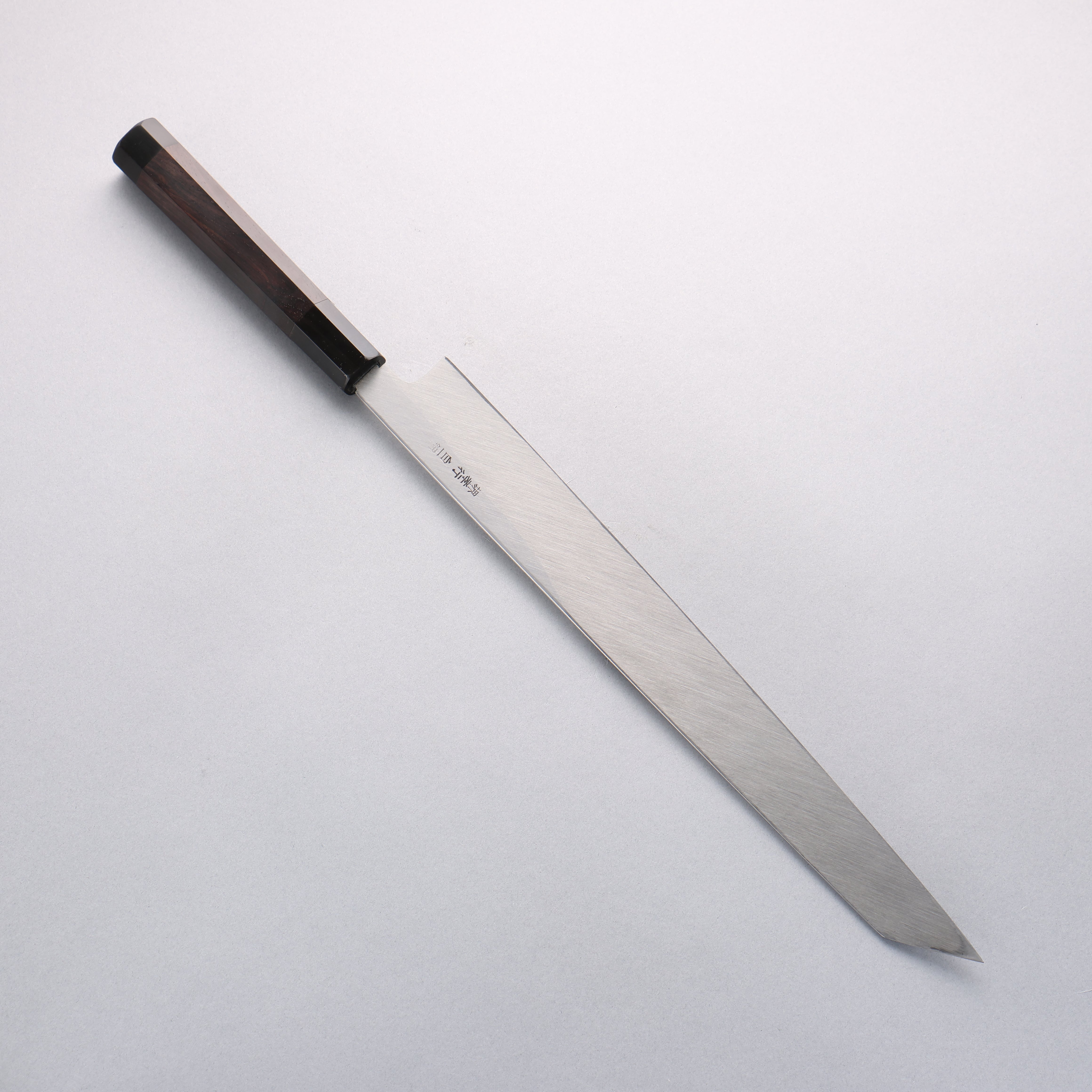 堺 孝行 白虎 白鋼一號 切付柳刃 330mm 黑檀握把 附刀鞘 - 清助刃物