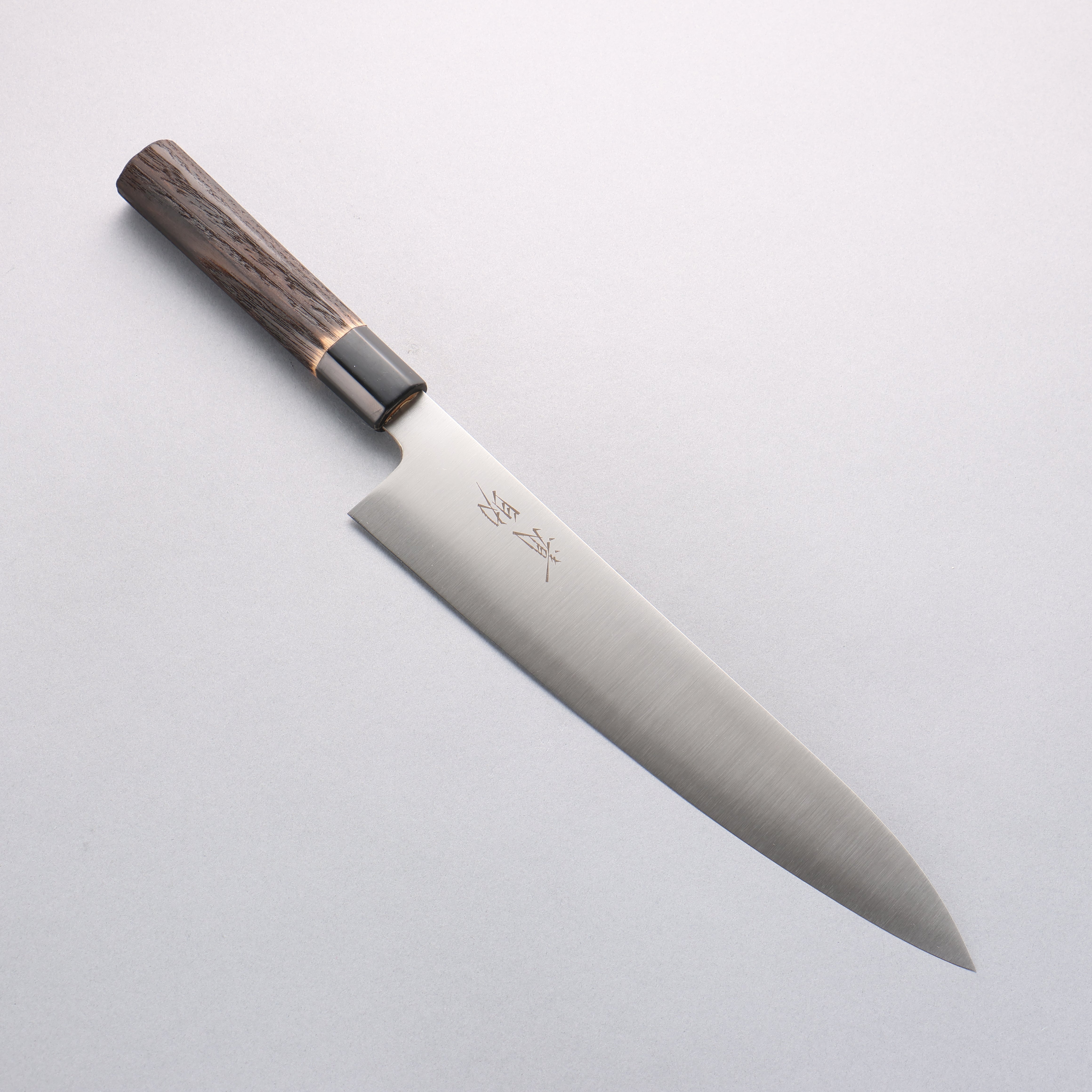 清助 瑞典鋼 牛刀 270mm 燒栗木 握把 - 清助刃物