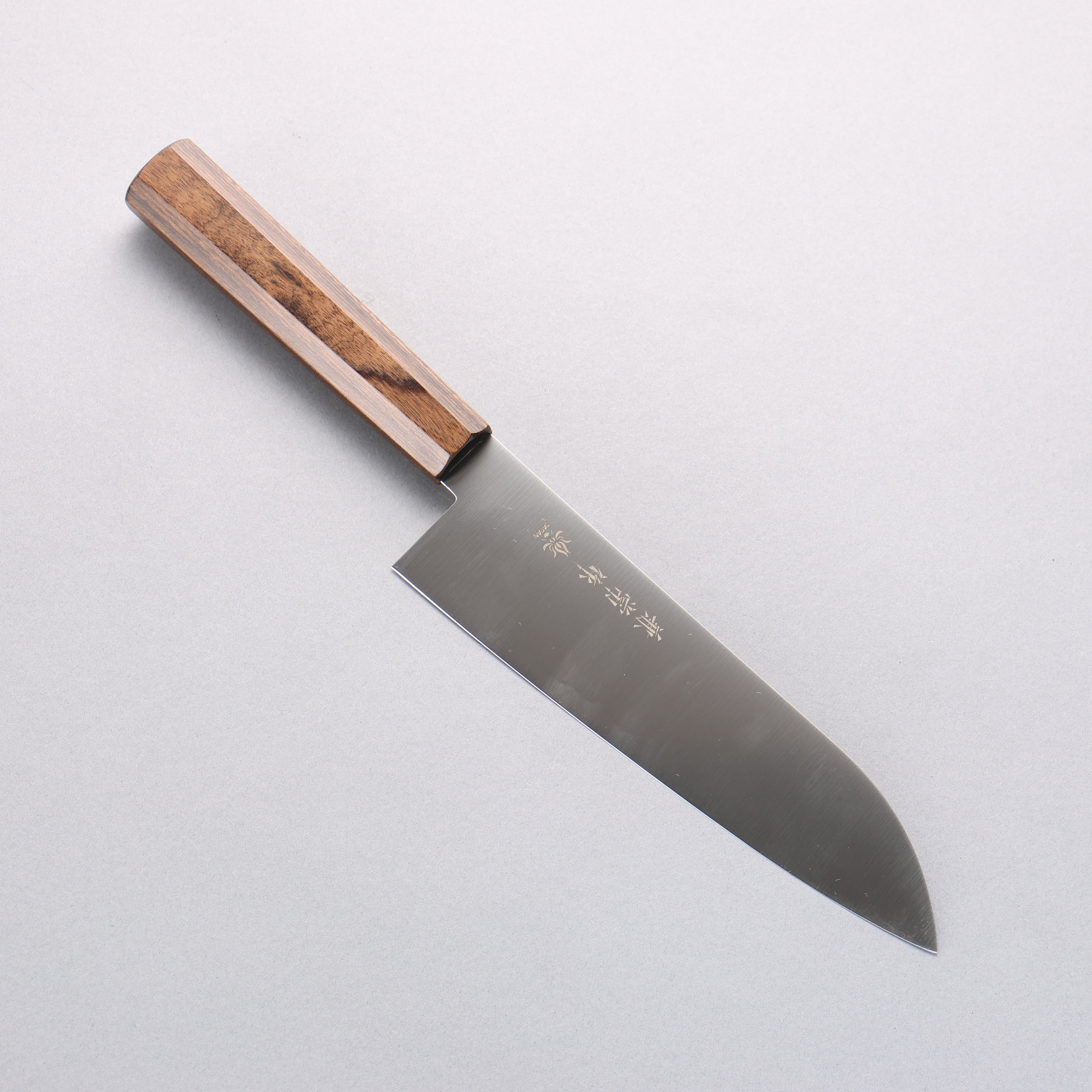 兼常 一途 VG10 三德刀 180mm 茶色合成木 握把 - 清助刃物