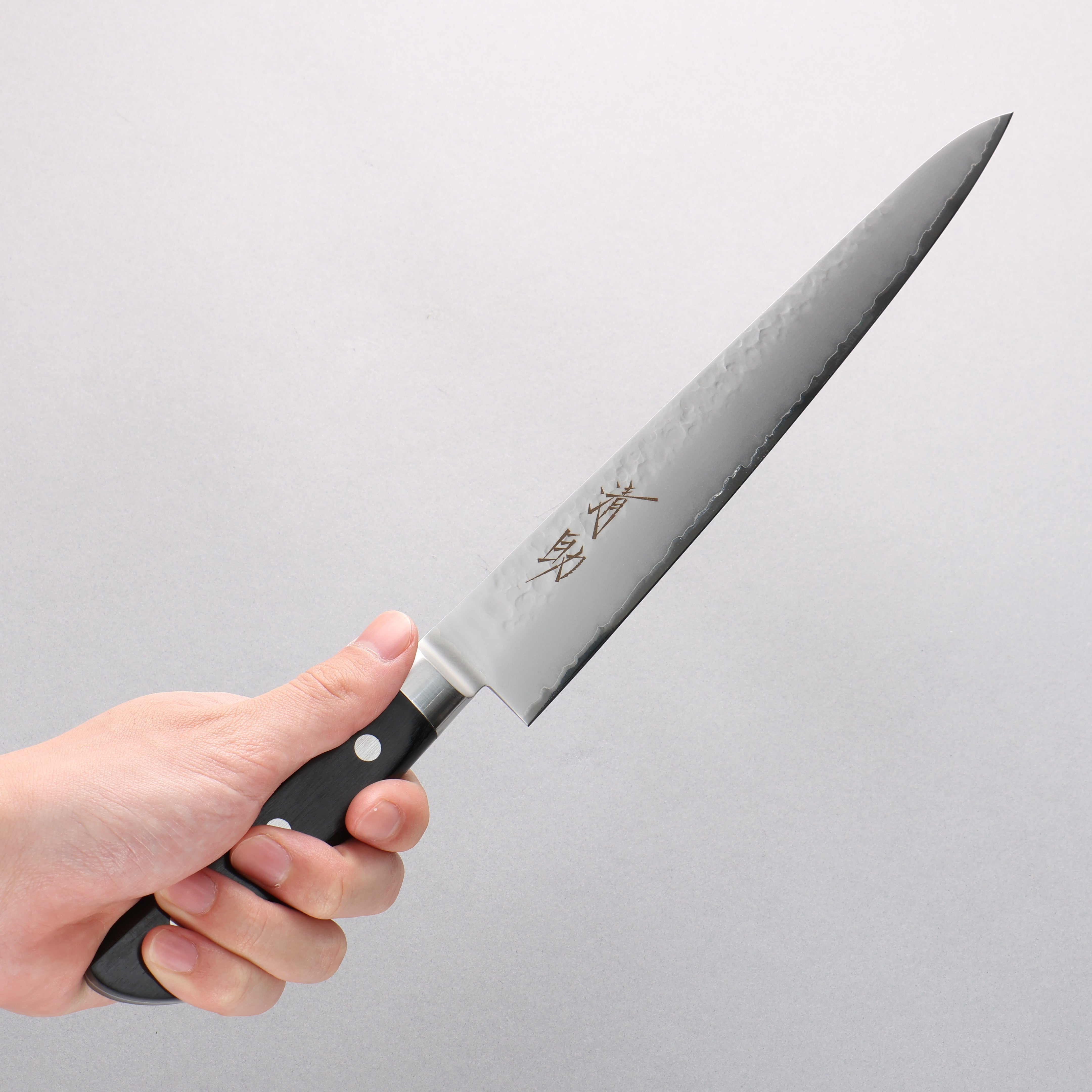 清助 VG5 鎚目 霞研 筋引 240mm 黑合成木 握把 - 清助刃物
