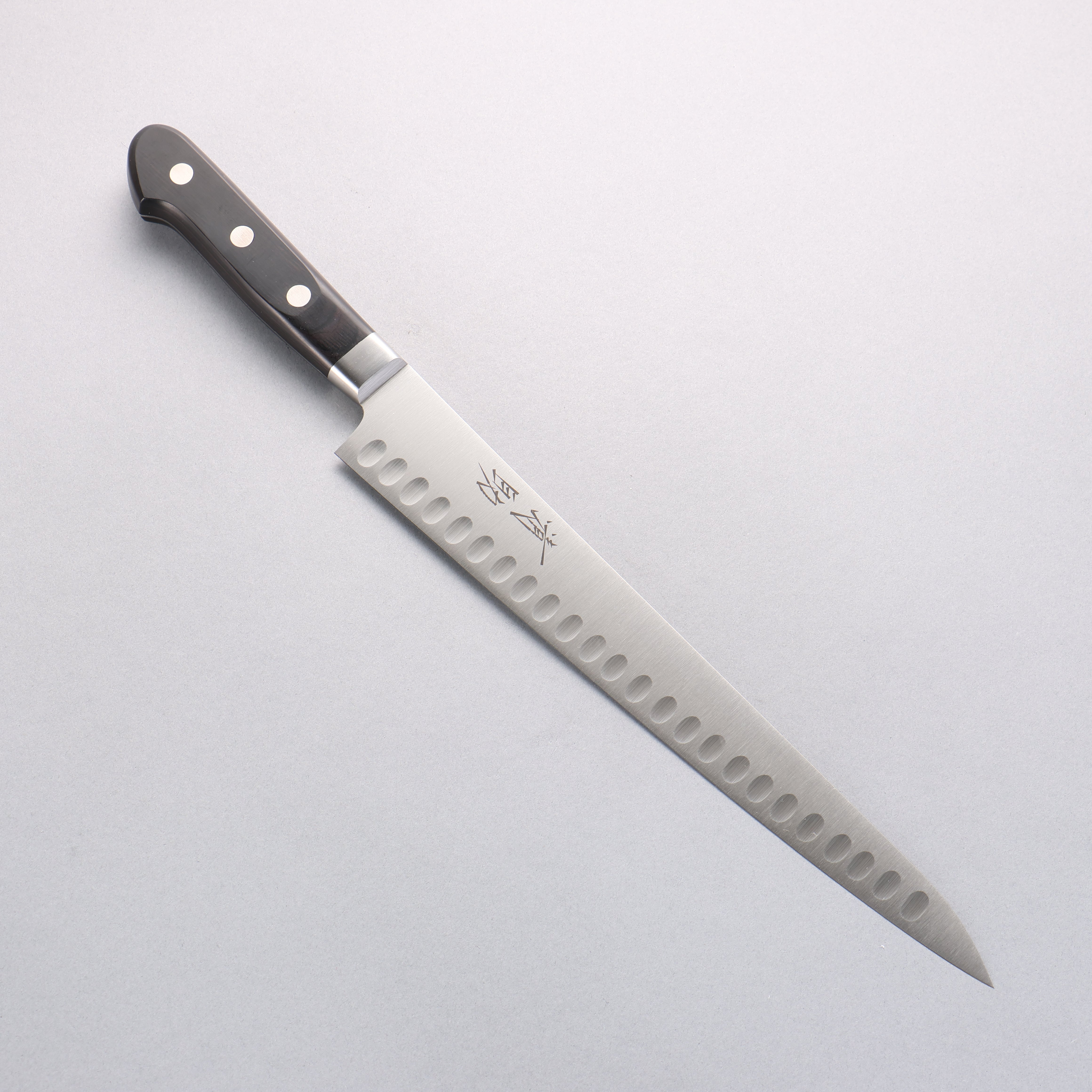 清助 瑞典鋼 鮭魚筋引 270mm 黑合成木 握把 - 清助刃物