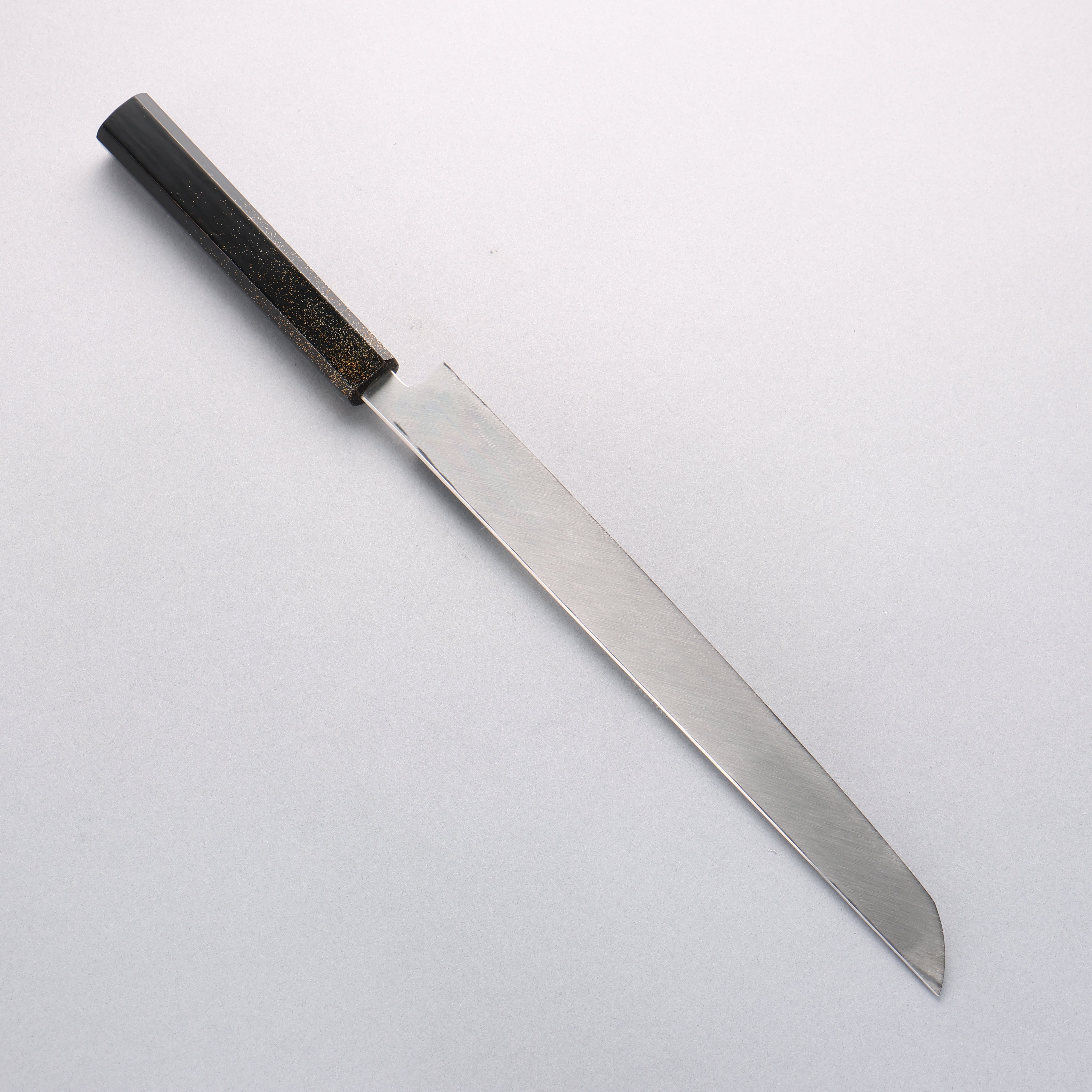 清助 VG10 先丸蛸引 270mm 櫟木漆塗（家紋） 握把 - 清助刃物