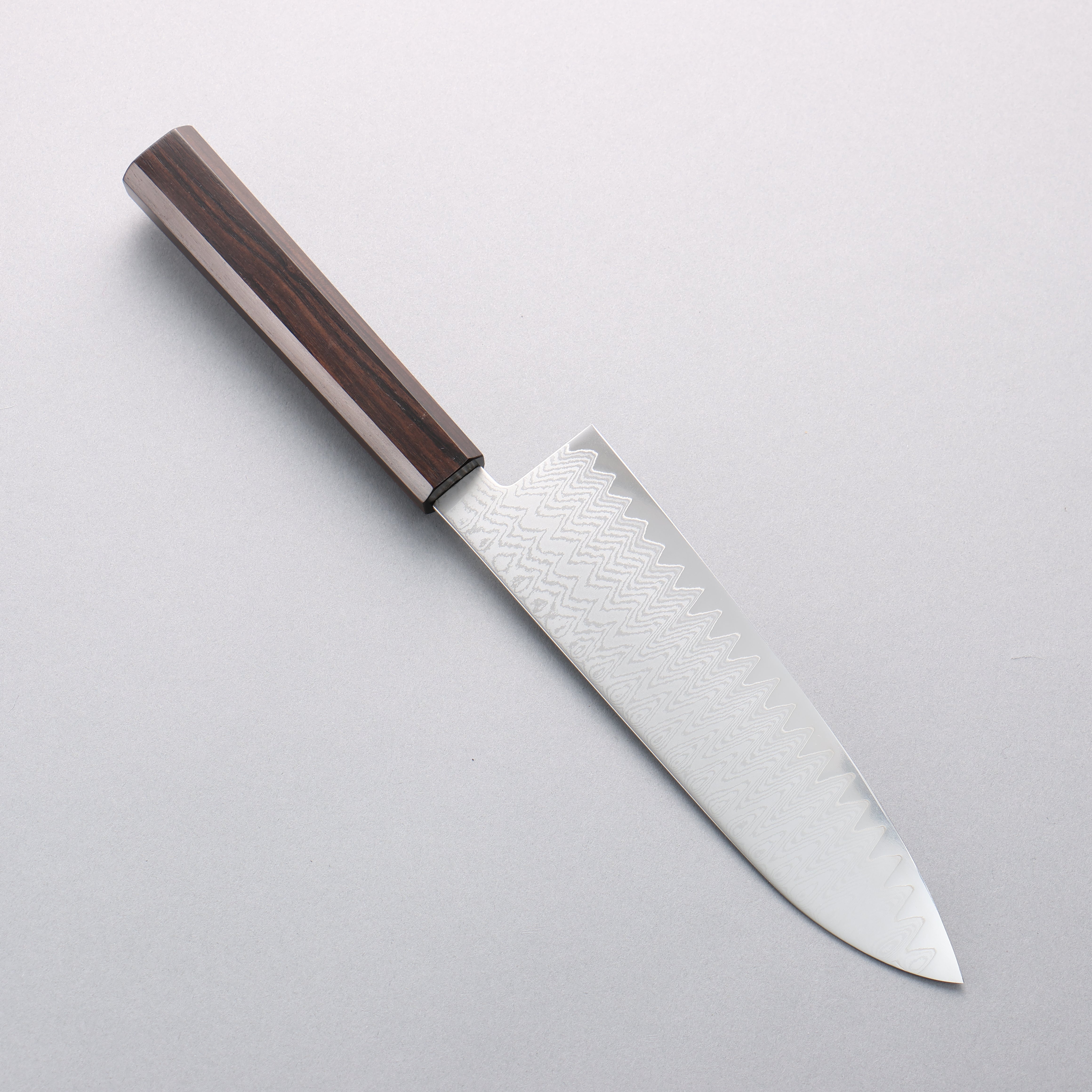 寬丈 VG10 大馬士革紋 三德刀 180mm 黑檀 握把 - 清助刃物