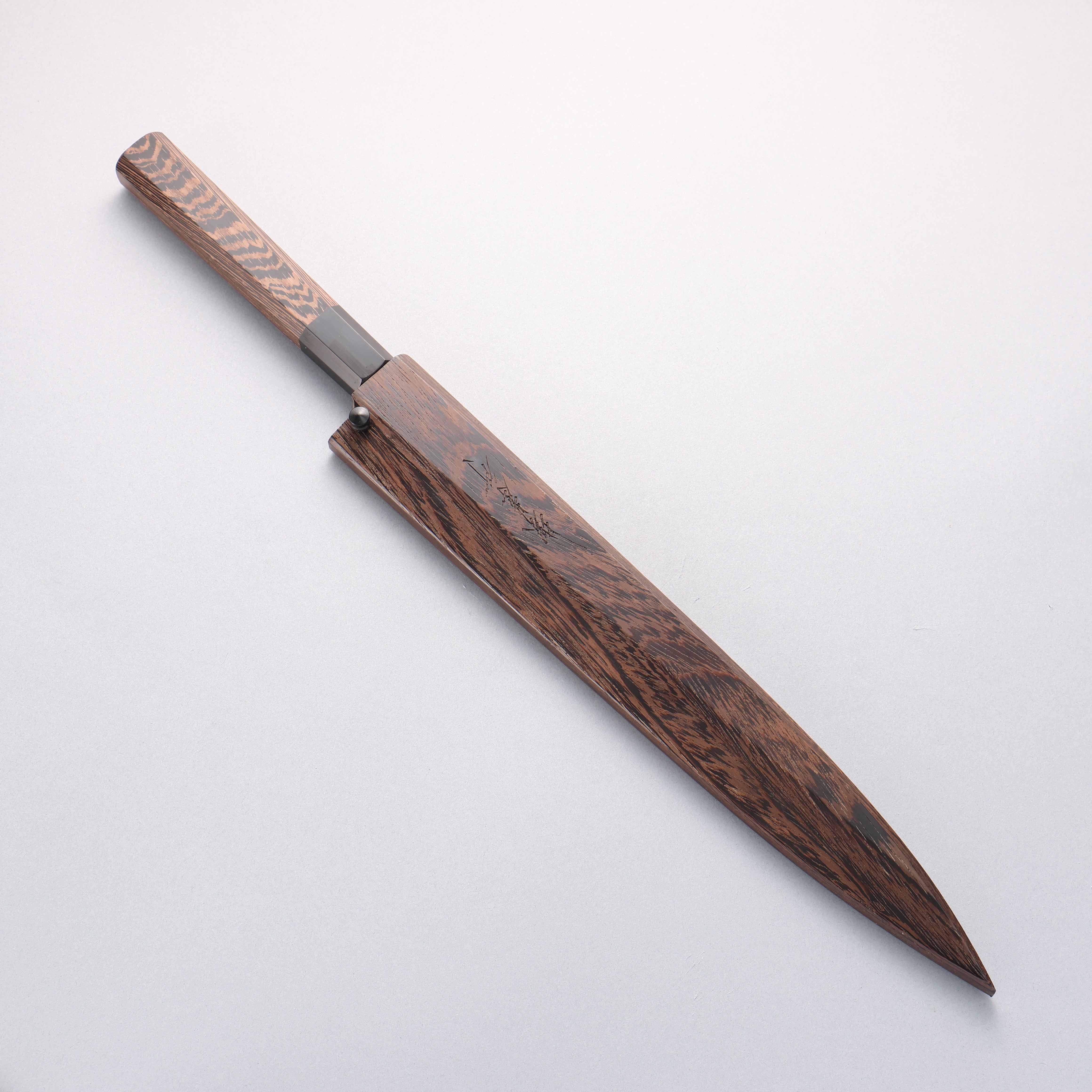 堺 孝行 本燒 VG10 刻有龍的圖樣 柳刃 300mm 雞翅木 握把 附刀鞘 - 清助刃物