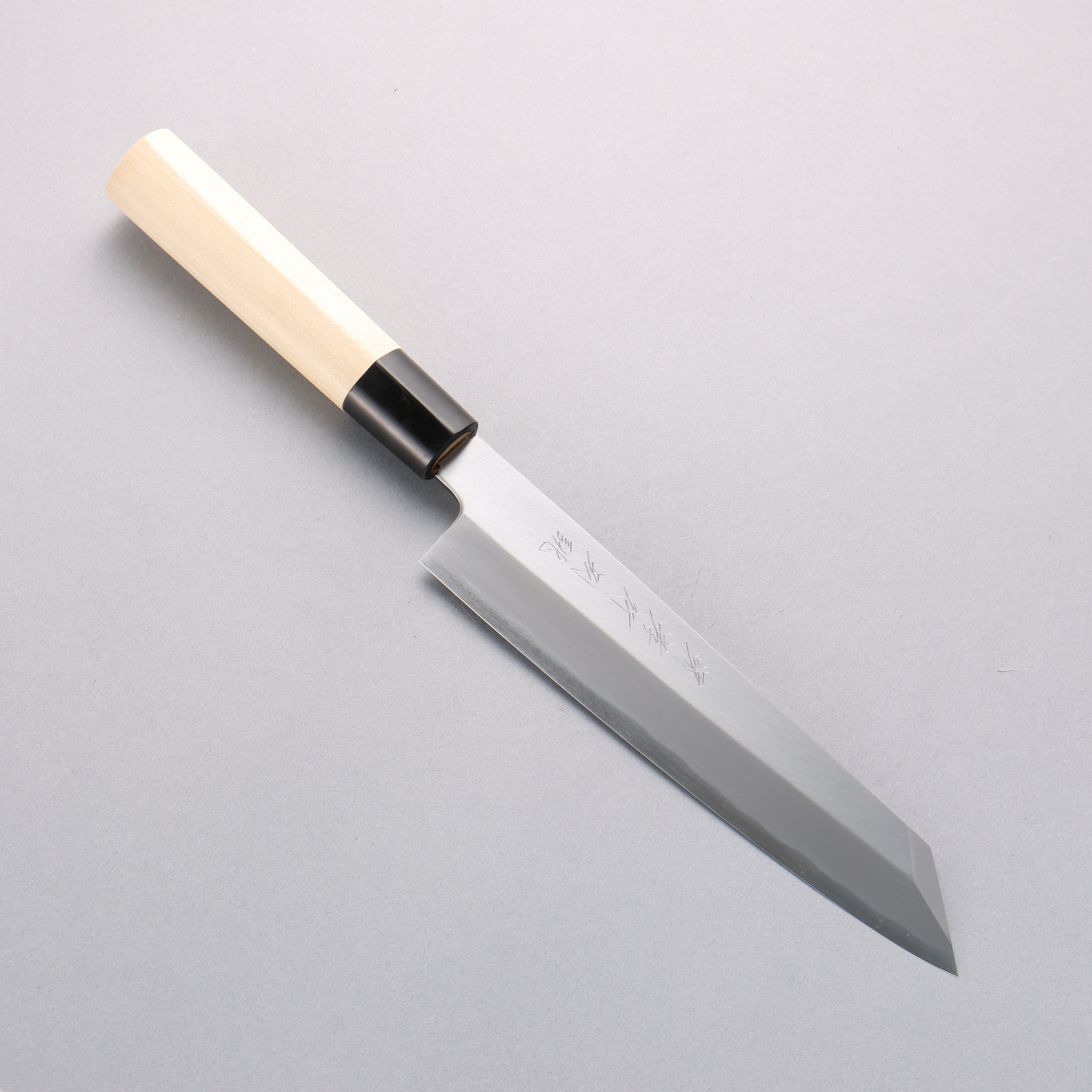 堺 孝行 特上 白鋼二號 切付牛刀 210mm 木蘭 握把 - 清助刃物